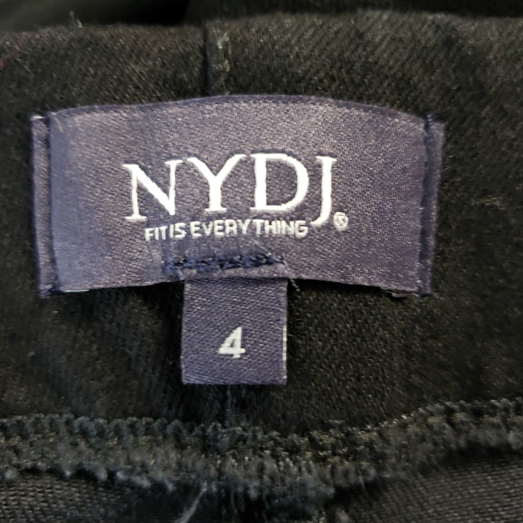 NYDJ NYDJ Womens Jeans Pull On Skinny Size 4 Black Mid Rise Denim Cotton Blend 26.5in Inseam Womens Size 27" / US 4 / IT 40 - 6 Thumbnail