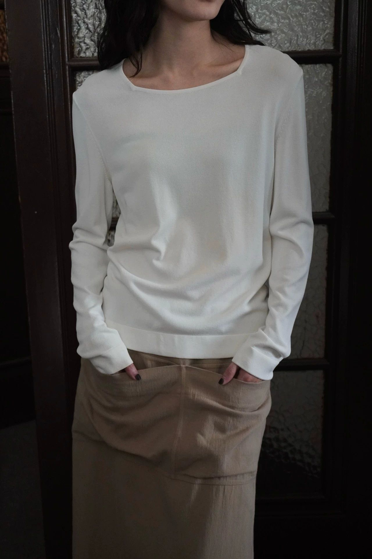 Hermes Hermes x Margiela 00s White Viscose LS Tee S/M Size S / US 4 / IT 40 - 6 Thumbnail