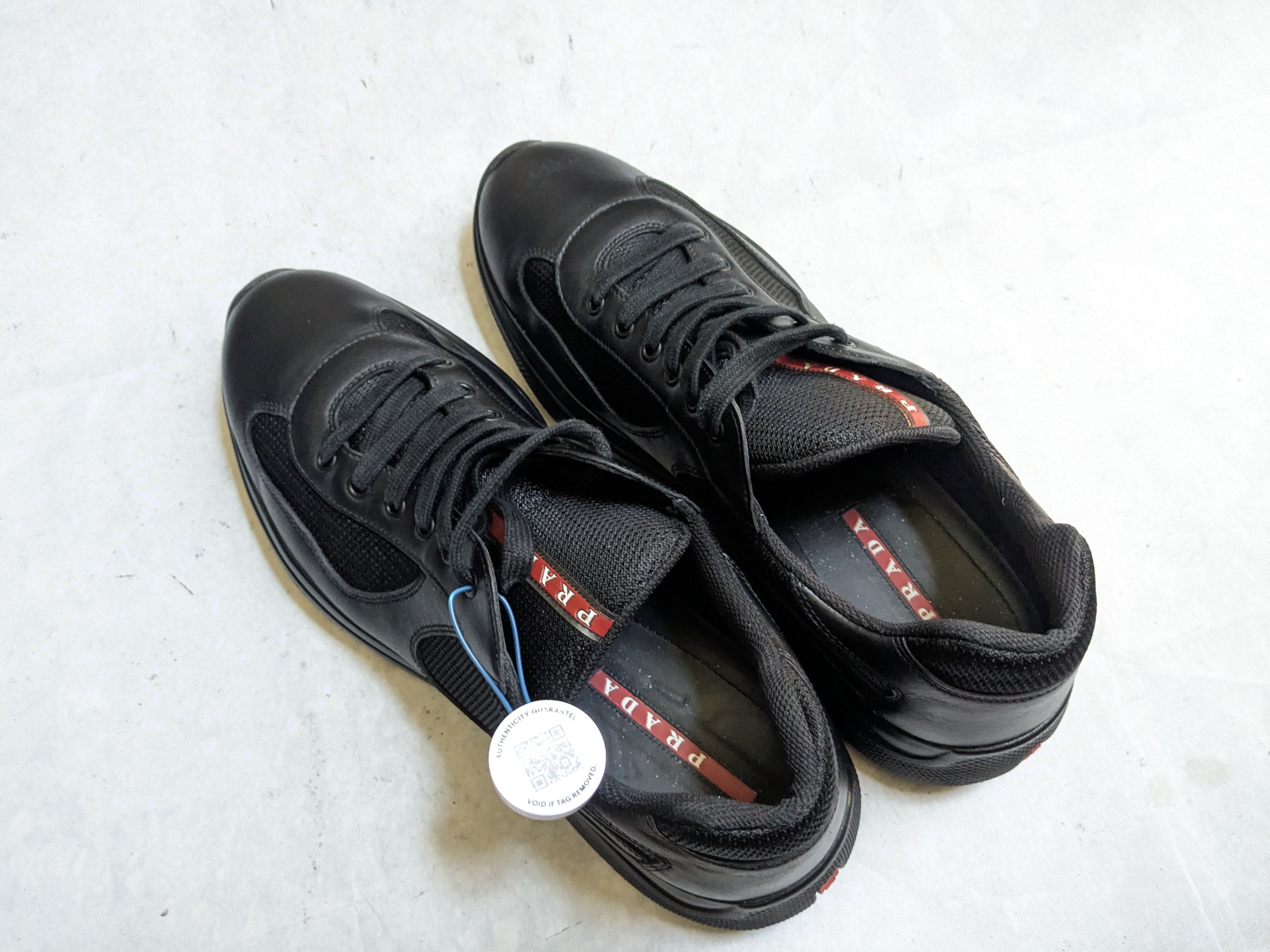 Prada Prada America's Cup Sneakers Black Red 13 Low Tops Leather Size US 13 / EU 46 - 13 Thumbnail
