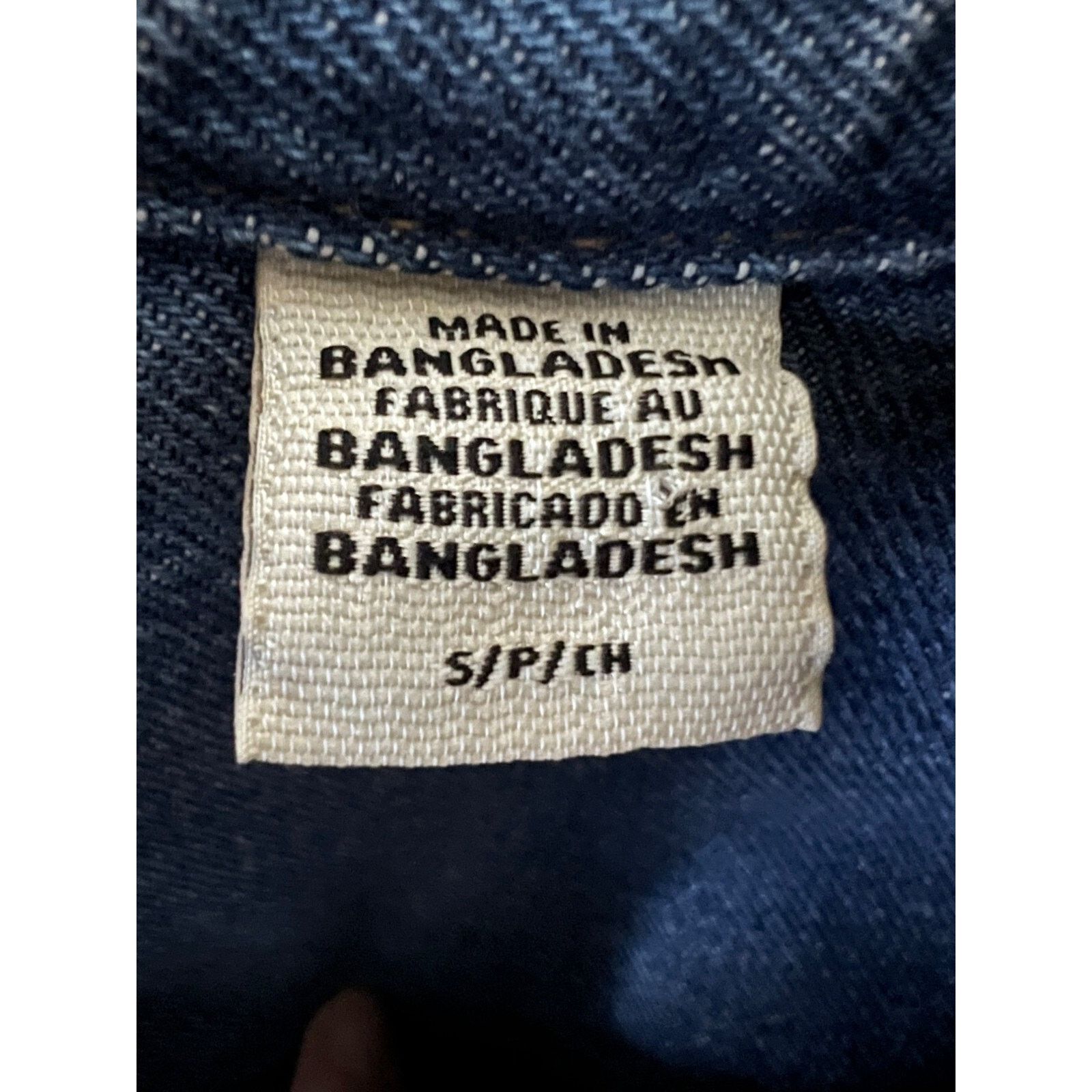 Levi's Levis Sawtooth Denim Pearl Snap Up Shirt Small Flap Pockets Size US S / EU 44-46 / 1 - 9 Thumbnail