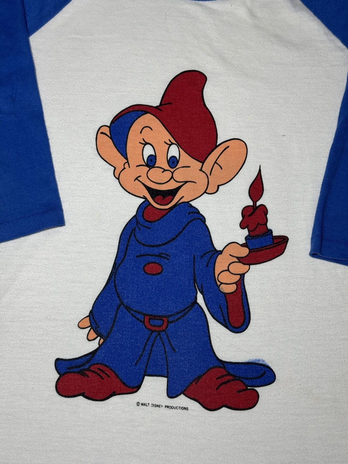 Disney × Vintage Vintage 80s Snow White 7 Dwarves Dopey RARE Disney T Shirt Size US M / EU 48-50 / 2 - 2 Thumbnail
