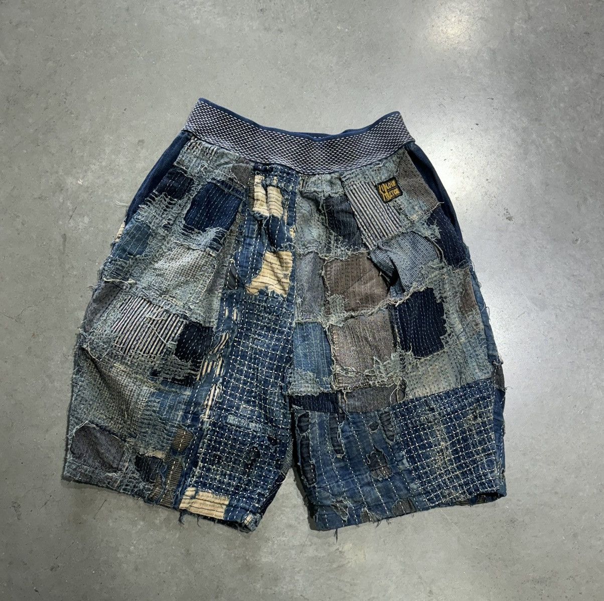 Kapital Boro Crash Sirloin Old Man and the Sea Denim Shorts