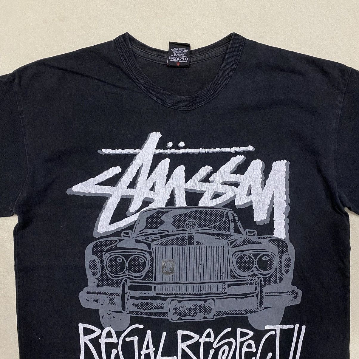 Stussy Vintage 90's STUSSY Regal Respect Long Sleeve T-shirt Size US M / EU 48-50 / 2 - 2 Thumbnail
