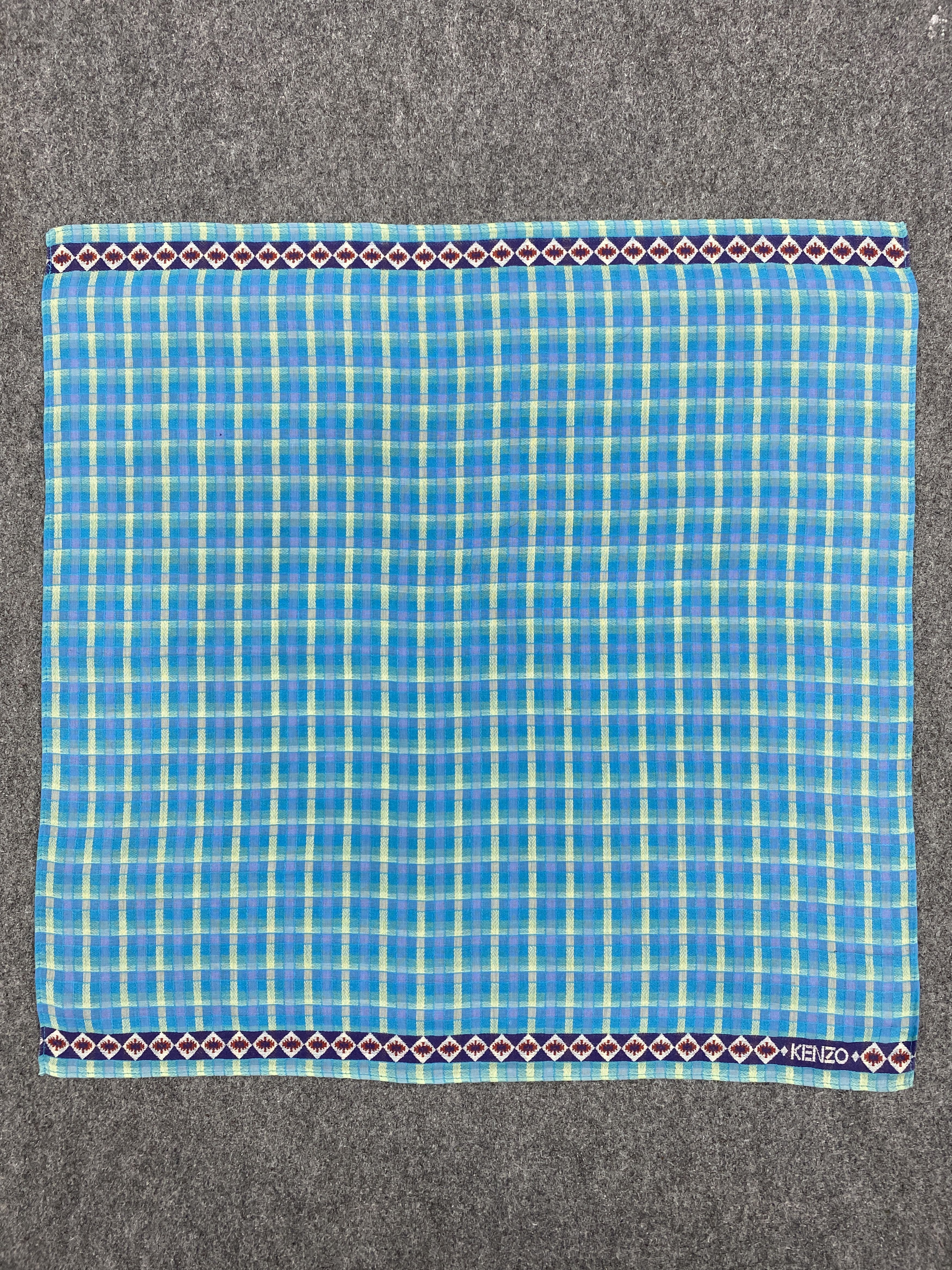 Kenzo × Vintage Kenzo Handkerchief / Bandana / Neckerchief HKC0383 Size ONE SIZE - 4 Thumbnail