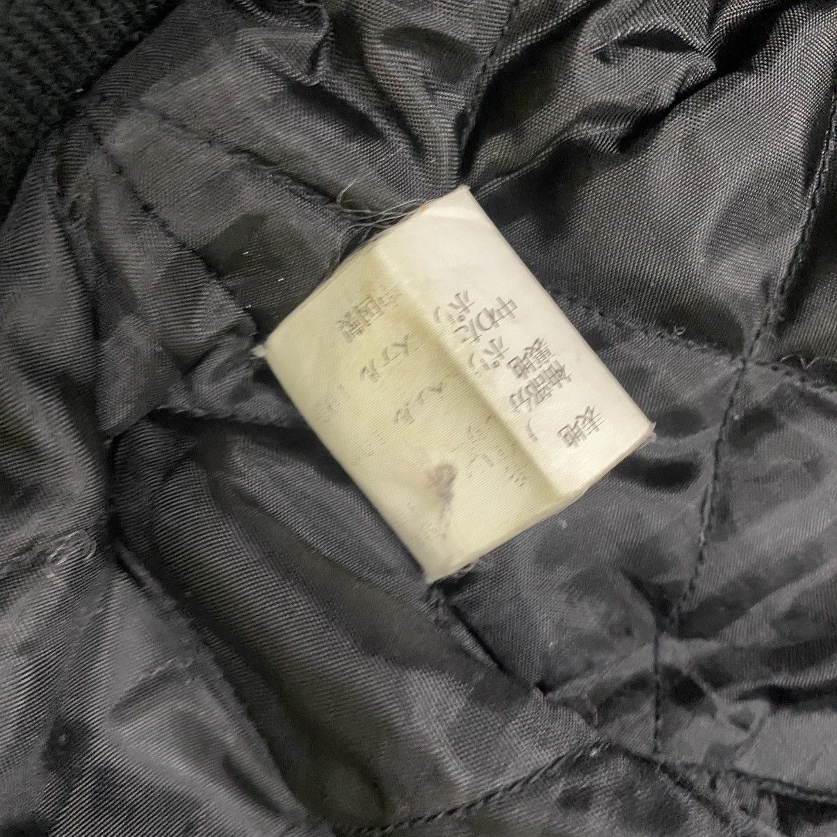 Vintage Vintage Y2k varsity jacket leather sleeve Size US L / EU 52-54 / 3 - 13 Thumbnail