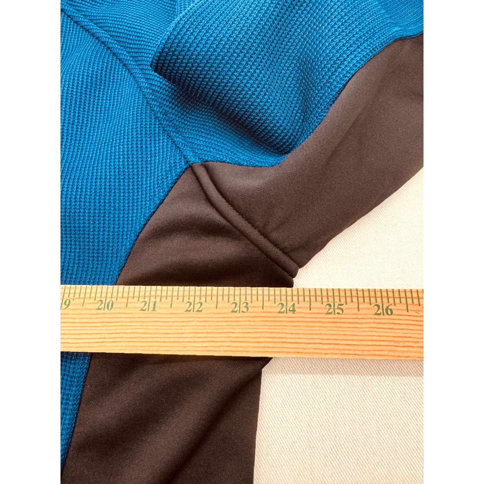 Spyder Spyder Pullover Men's XL Blue Waffle-Knit Fleece Lined 1/4 Zip Sweater 2730 Size US XL / EU 56 / 4 - 7 Thumbnail