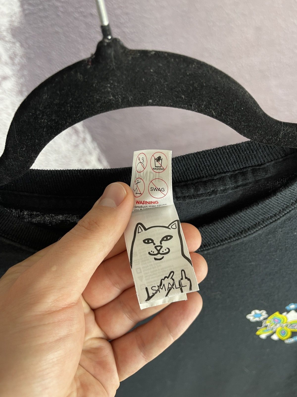 RIPNDIP Ripndip skateboarding black big logo long sleeve tee shirts Size US S / EU 44-46 / 1 - 9 Thumbnail