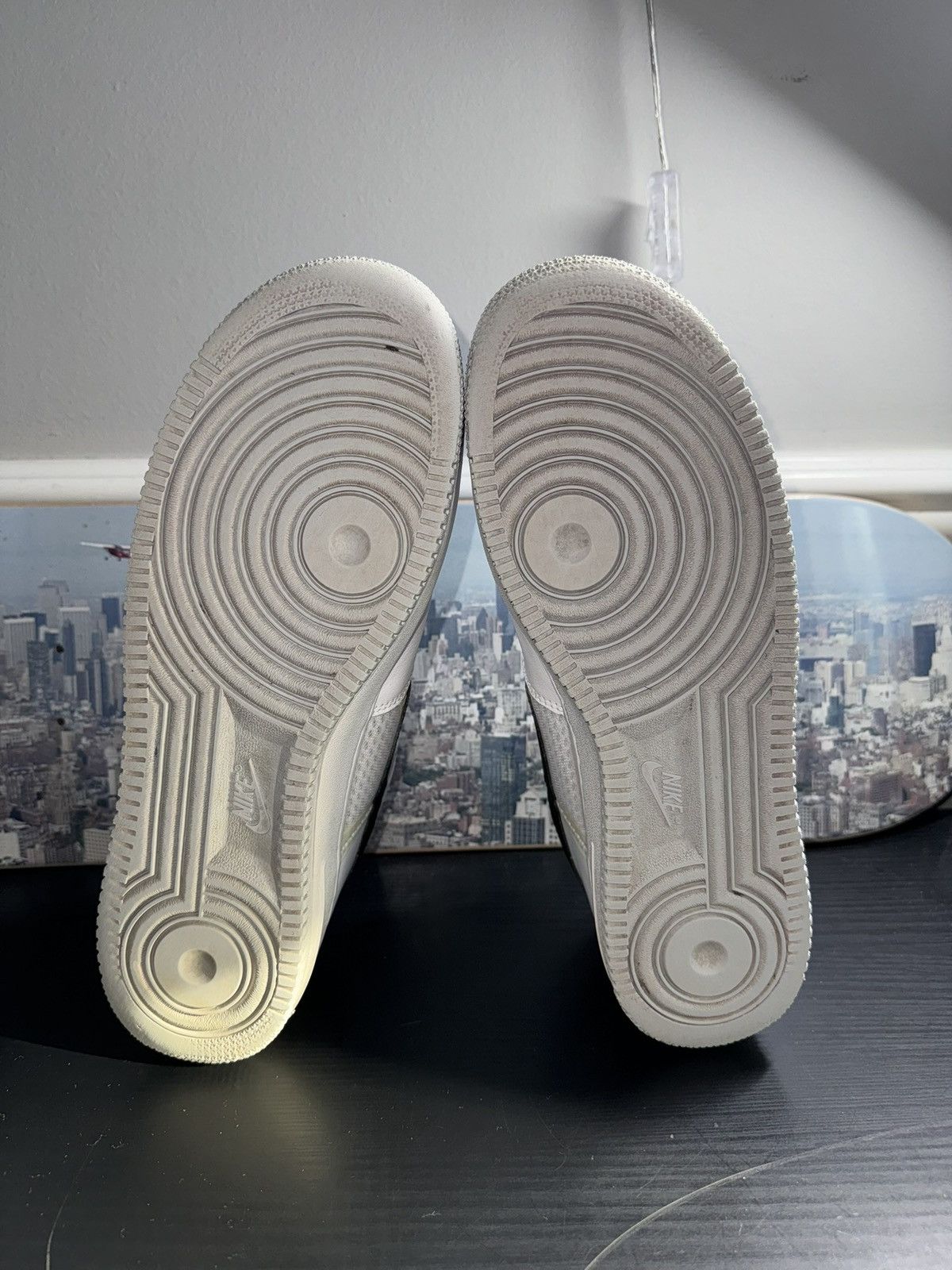 Nike Nike Air Force 1 Low Transparent White Black Pure Platinum Size US 12 / EU 45 - 6 Thumbnail