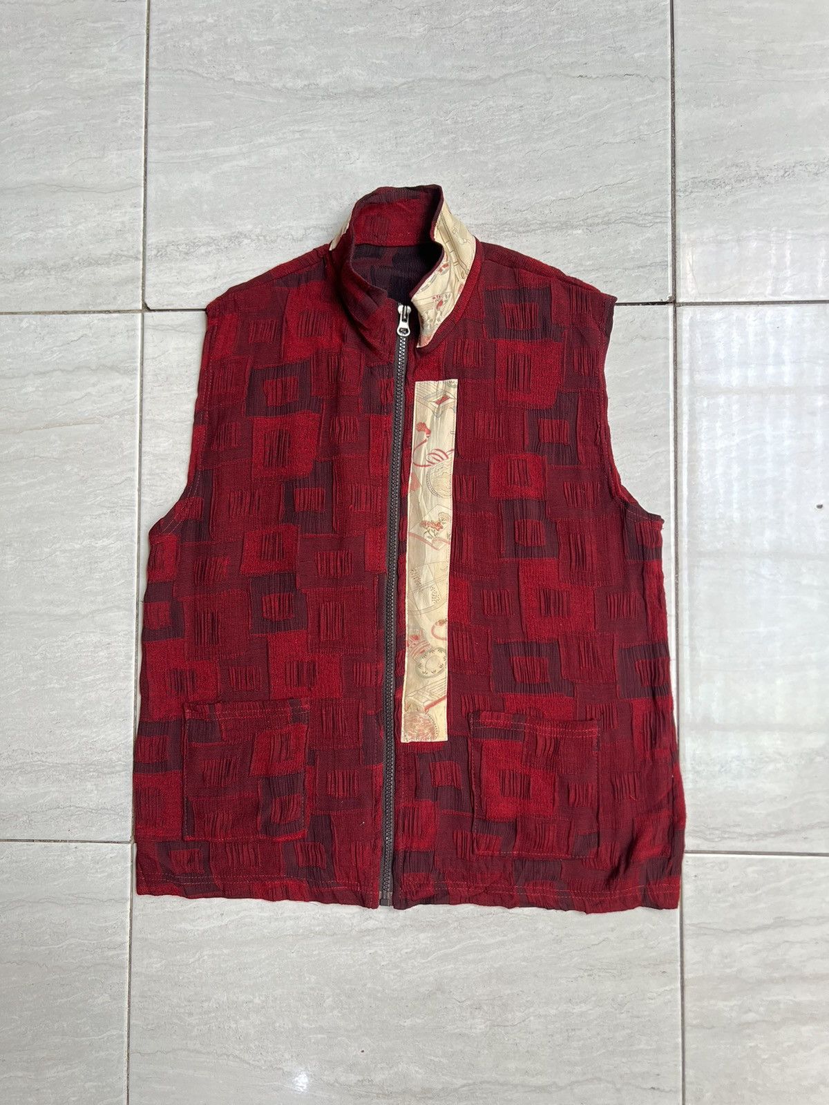 Other Japanese Brand Sukajan Red Zip Vest Size US S / EU 44-46 / 1 - 6 Thumbnail