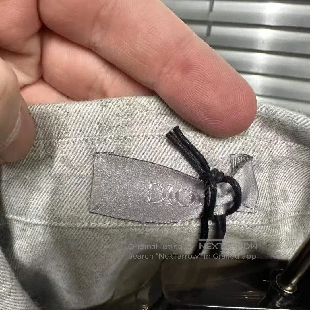Dior Dior Gray Half-Zip All-Over Print Shirt. Size US M / EU 48-50 / 2 - 2 Thumbnail