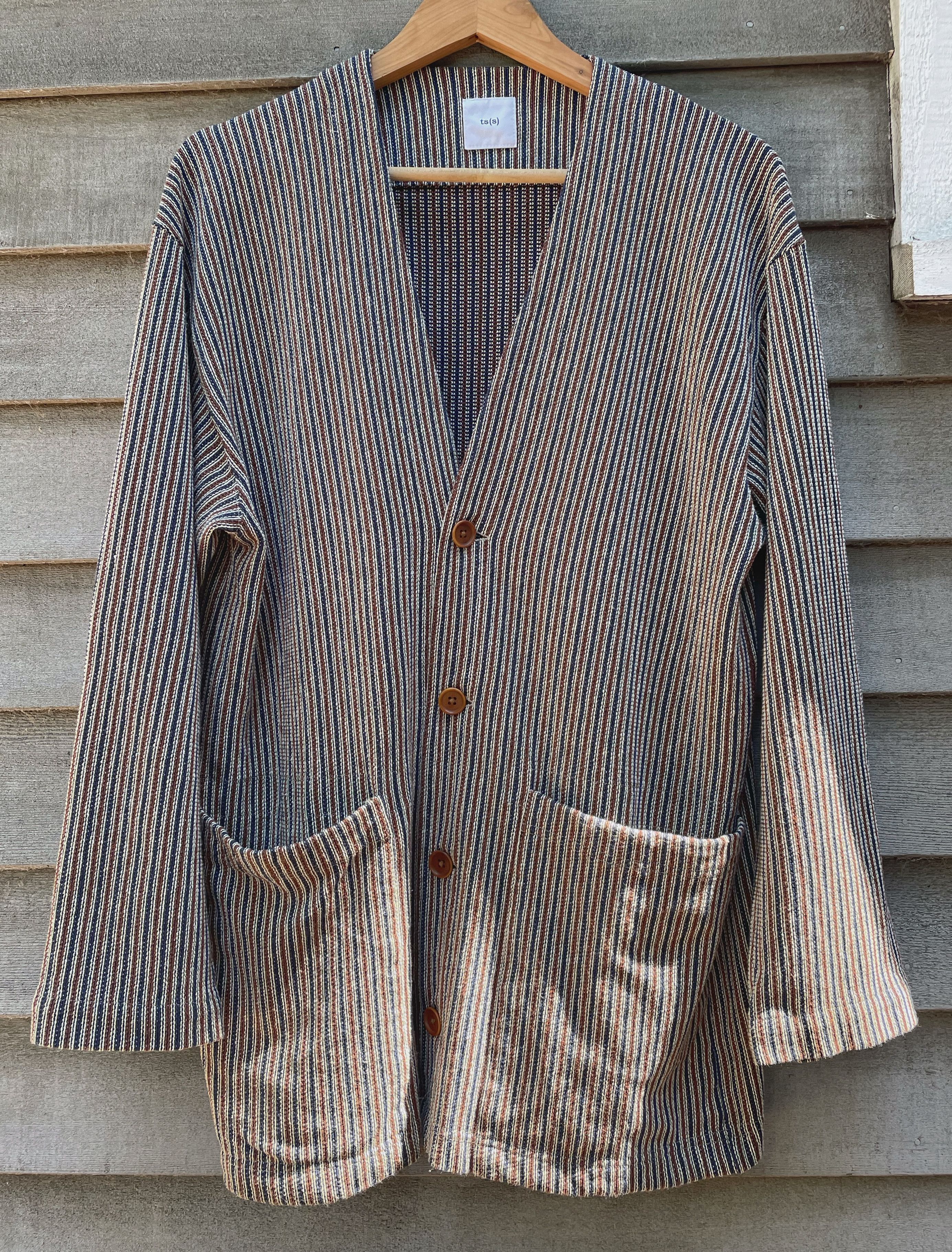 Ts(S) Navy / Natural / Auburn Brown Easy Cardigan Size US M / EU 48-50 / 2 - 2 Thumbnail
