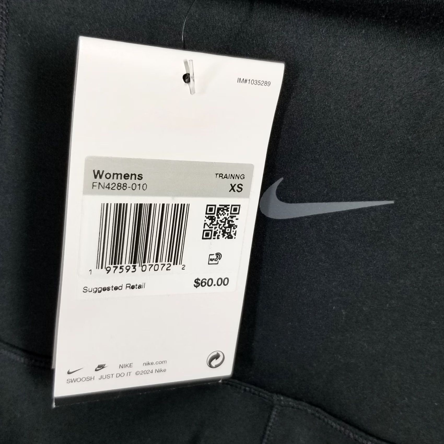 Nike Nike Leggings Women XS High-Waisted 7/8 with Pockets Black Size 26" / US 2 / IT 38 - 3 Thumbnail