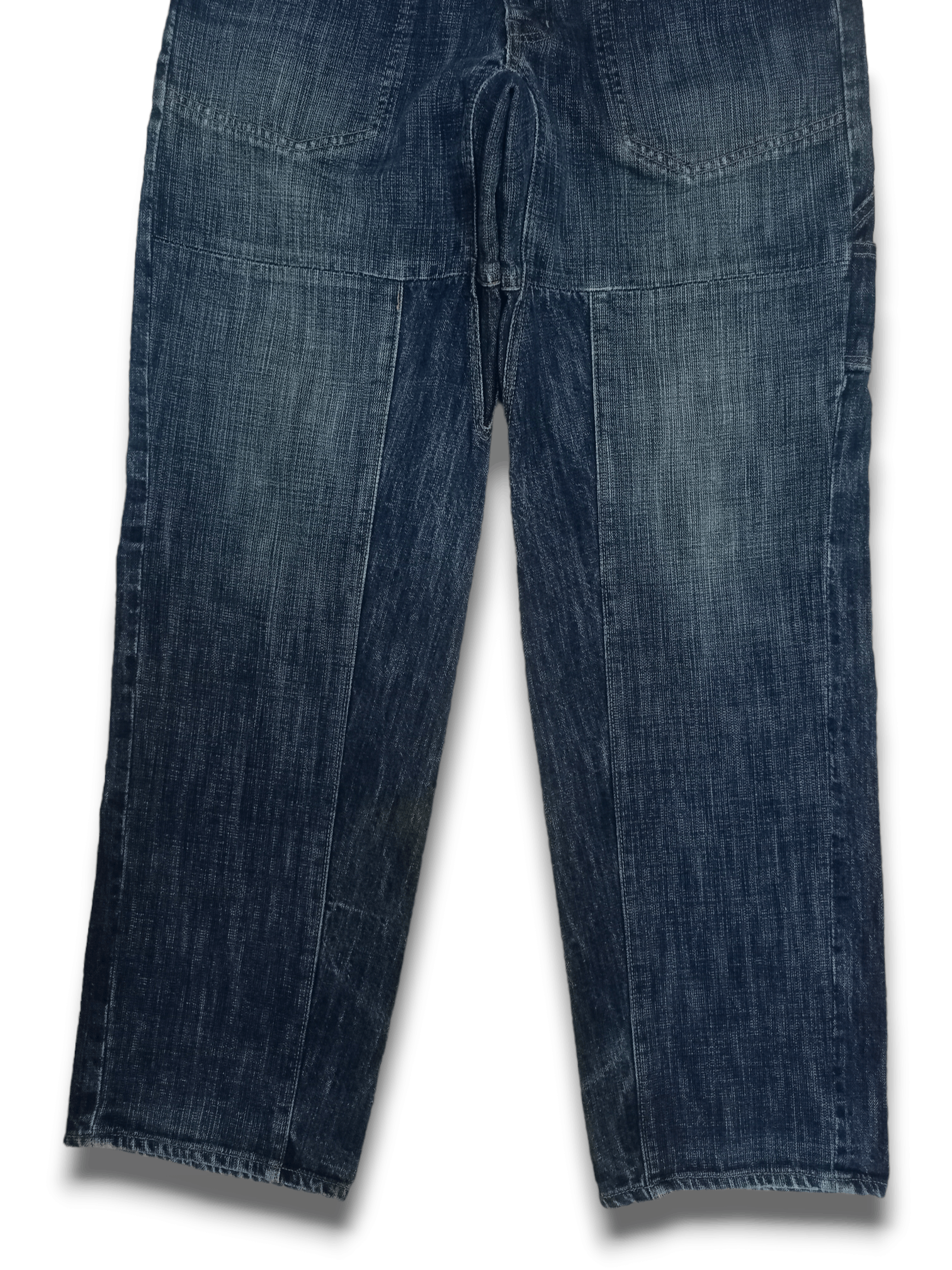 Japanese Brand Vintage MONTAGE DENIM CROWD Baggy Carpenter Denim Pants Size US 29 - 7 Thumbnail