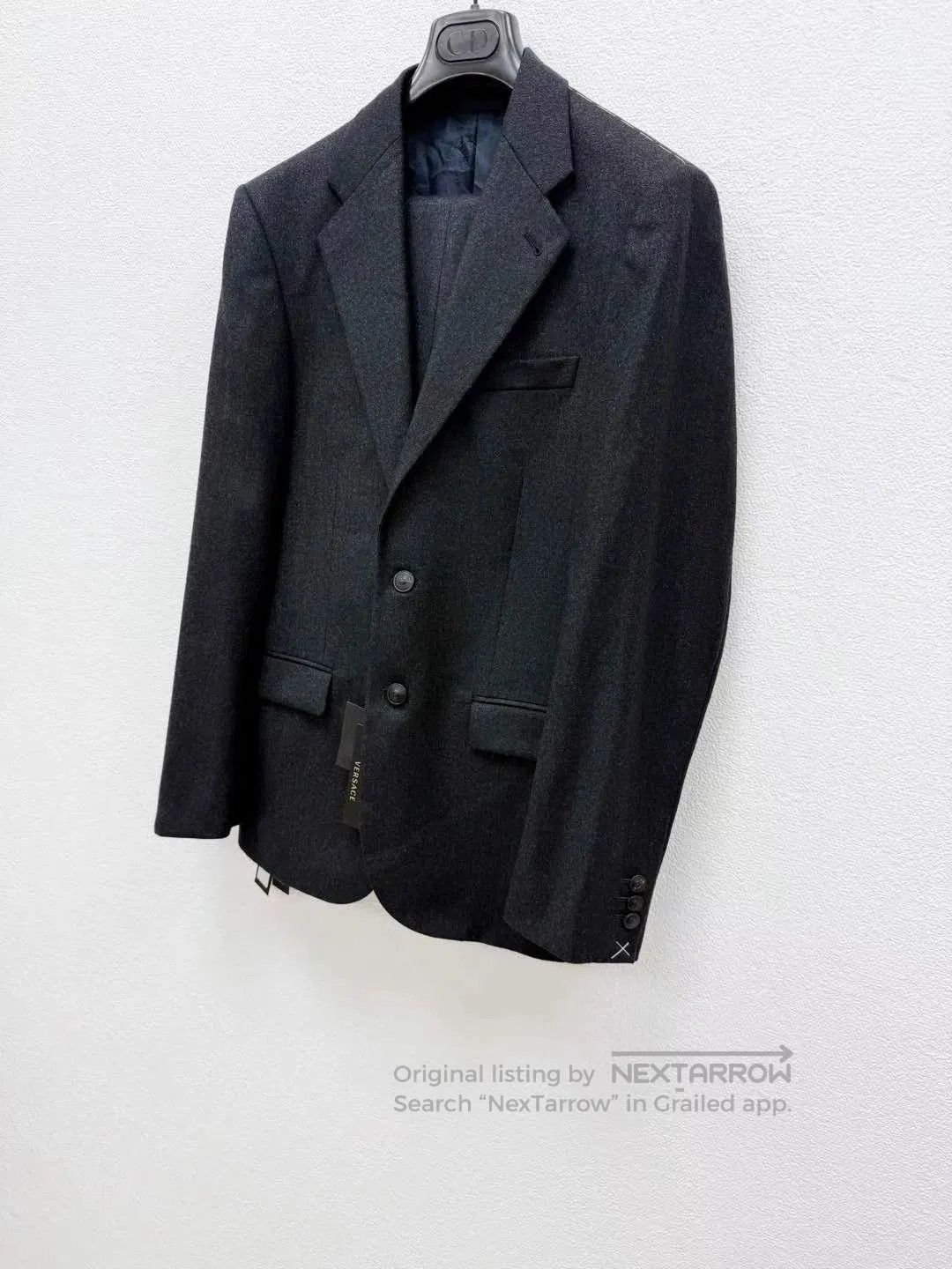 Versace VERSACE Wool Elastic Suit Set. Size US S / EU 44-46 / 1 - 2 Thumbnail