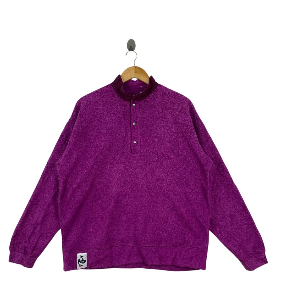 Champs Sport Vintage CHUMPS OUTDOOR Snap Button Fleece Jacket Purple Size XXL / US 16-18 / IT 52-54 - 4 Thumbnail