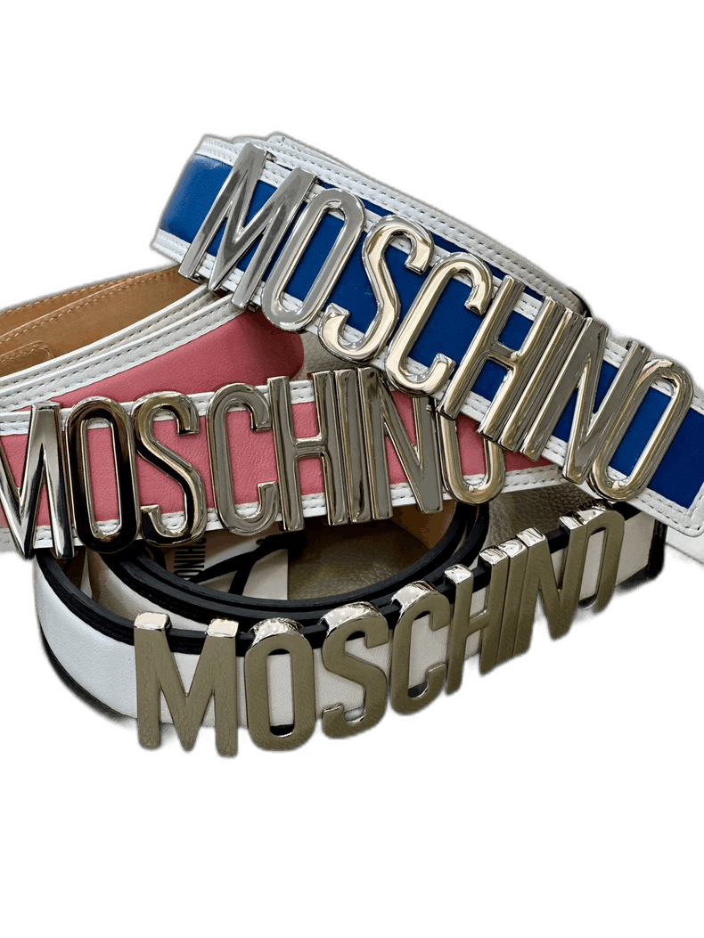 Moschino Moschino logo belts in multi colors Size ONE SIZE - 1 Thumbnail