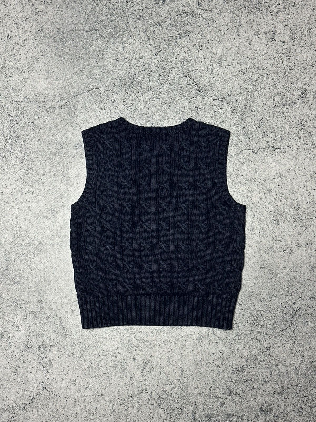 Polo Ralph Lauren Vintage Polo Ralph Lauren Kids Cable Knit Vest 24m 2y Size US XXS / EU 40 - 7 Thumbnail