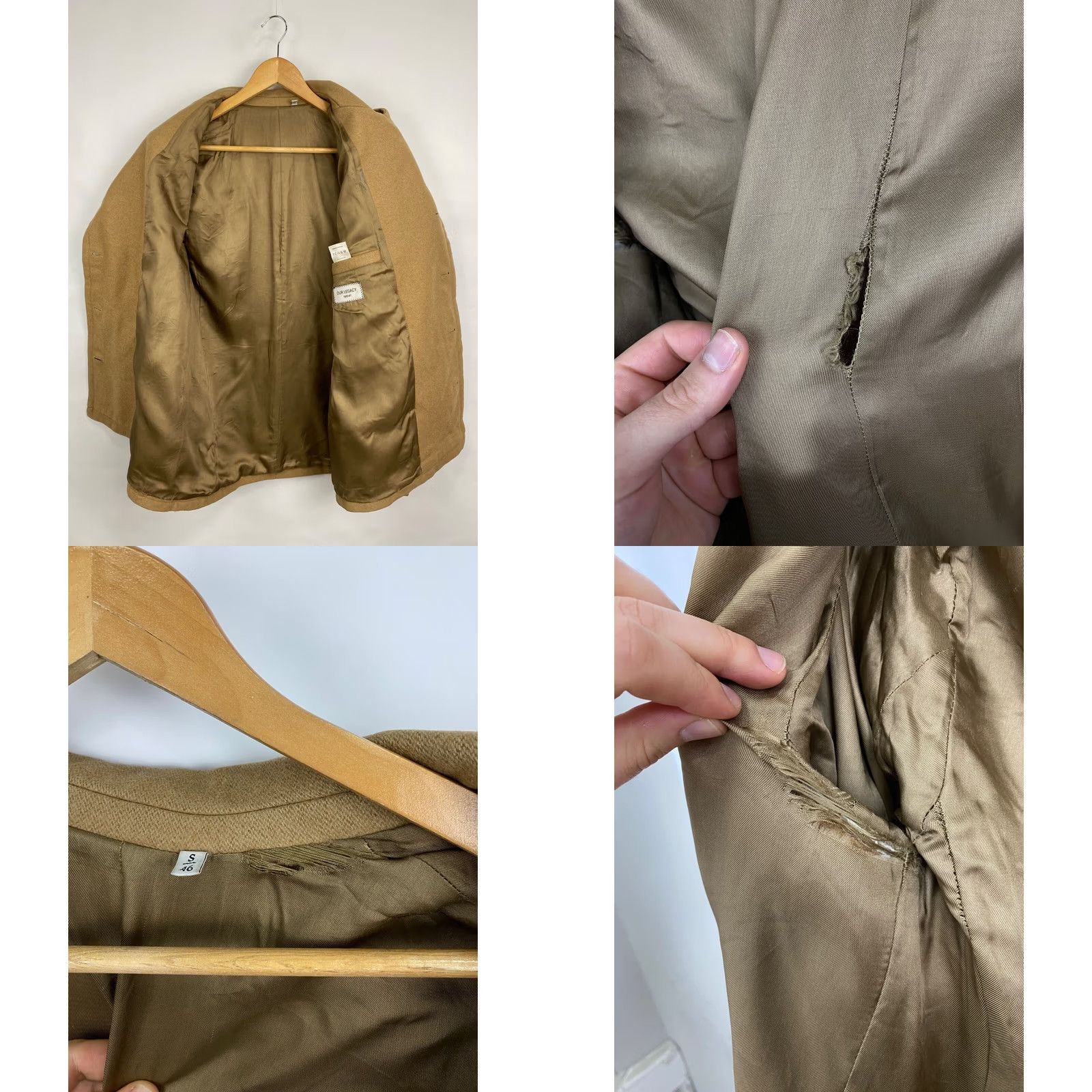Our Legacy OUR LEGACY Wool Coat Jacket Size S Beige Retro Hype Y2K Men Coat Affordable Vintage Style Size US S / EU 44-46 / 1 - 9 Thumbnail