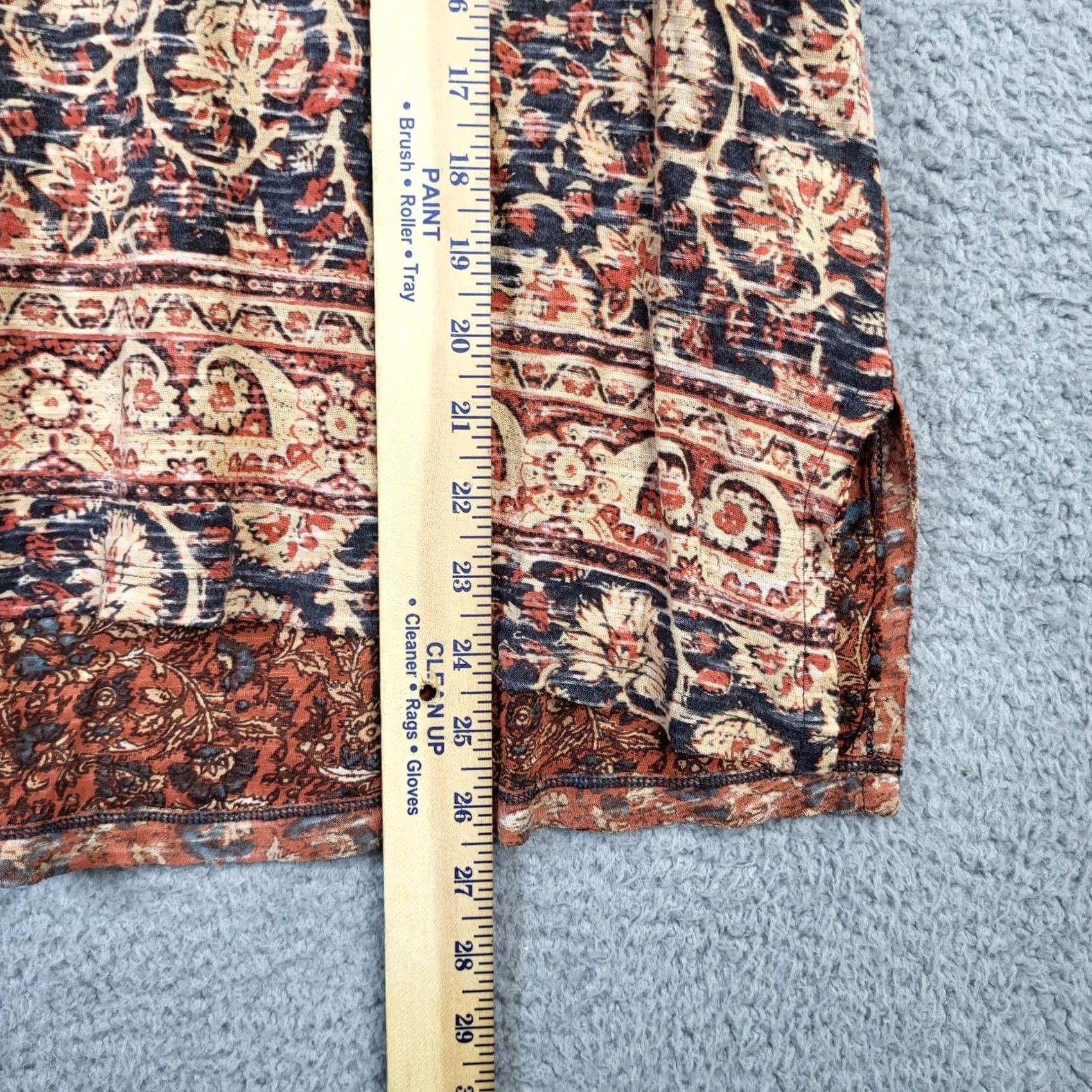 Free People Free People High Tide Oversize Top Shirt Womens S Multicolor Slim Round Neck Short Sleeve Pullover Blouse Casual Regular Knit Rayon Size S / US 4 / IT 40 - 4 Thumbnail