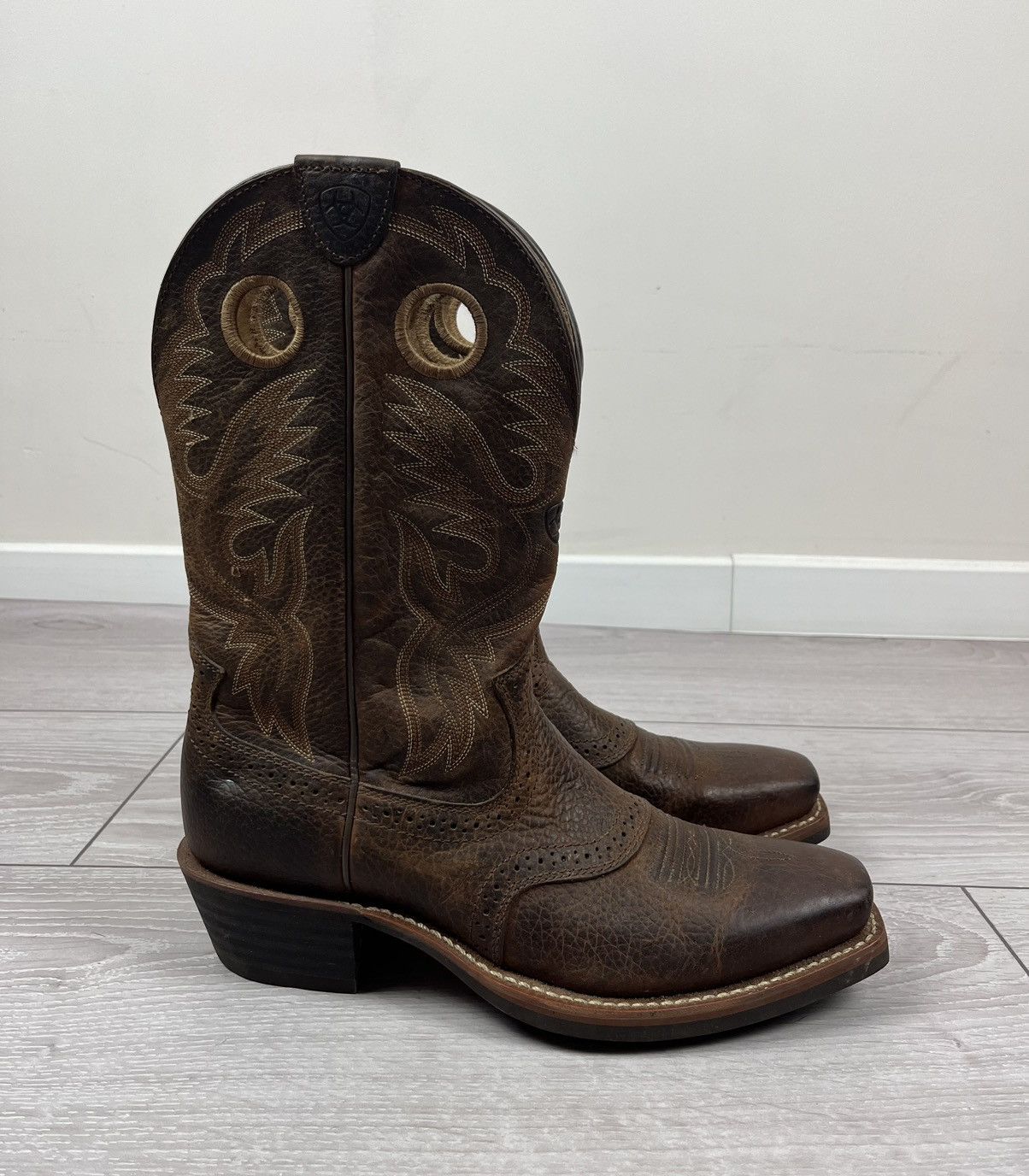 Ariat Ariat American Western Cowboy Brown Leather Boots Size US 10 / EU 43 - 8 Thumbnail