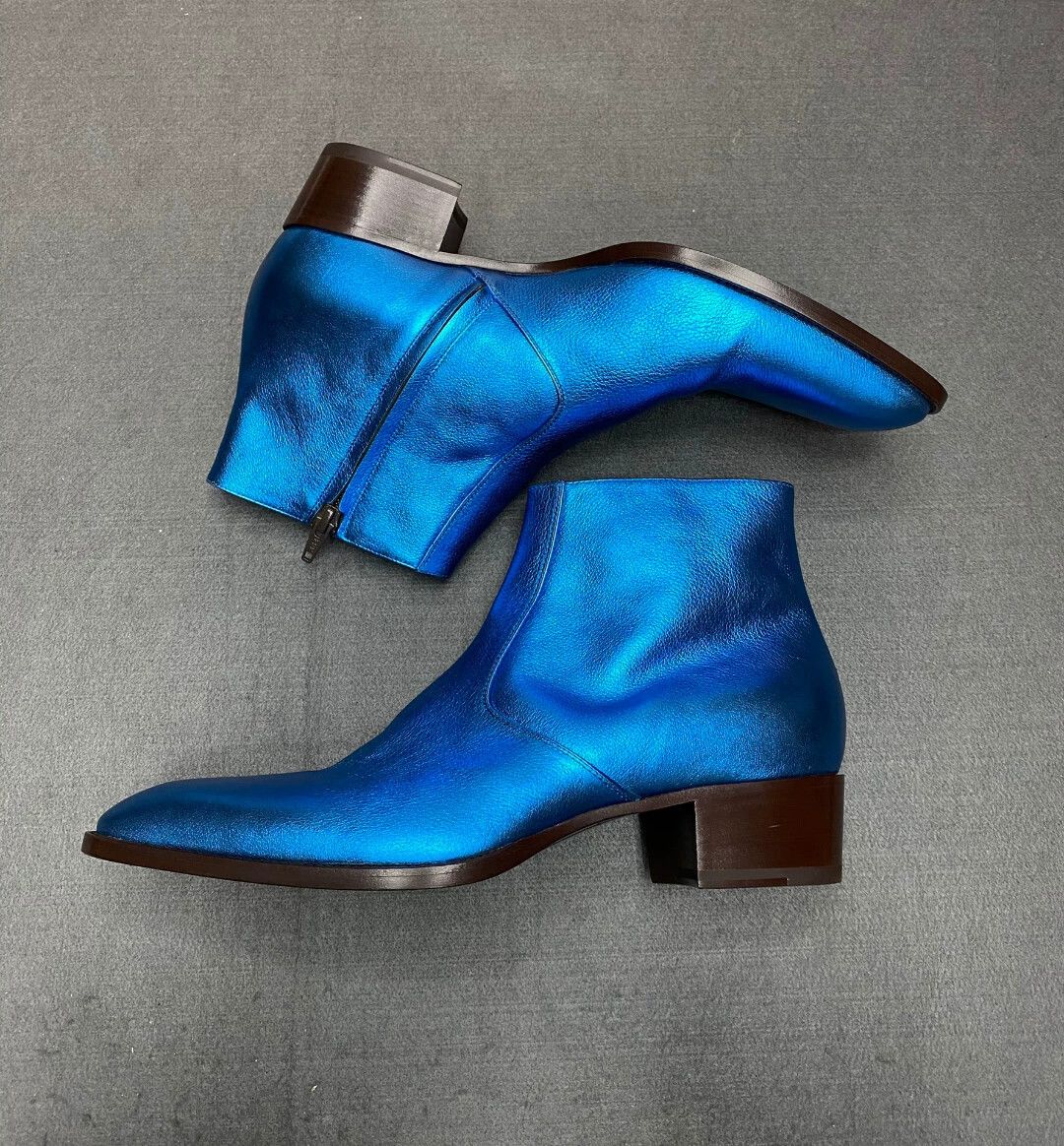 Saint Laurent Paris SAINT LAURENT SLP blue boots 43 NEW RARE Size US 10 / EU 43 - 2 Thumbnail