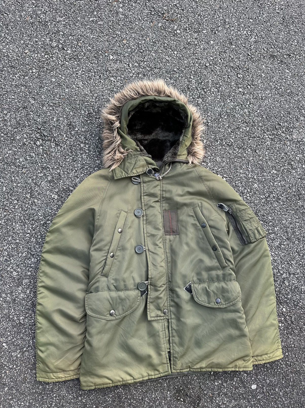 Vintage 🪖Avirex Officers Uniform Parka Jacket Size US S / EU 44-46 / 1 - 2 Thumbnail