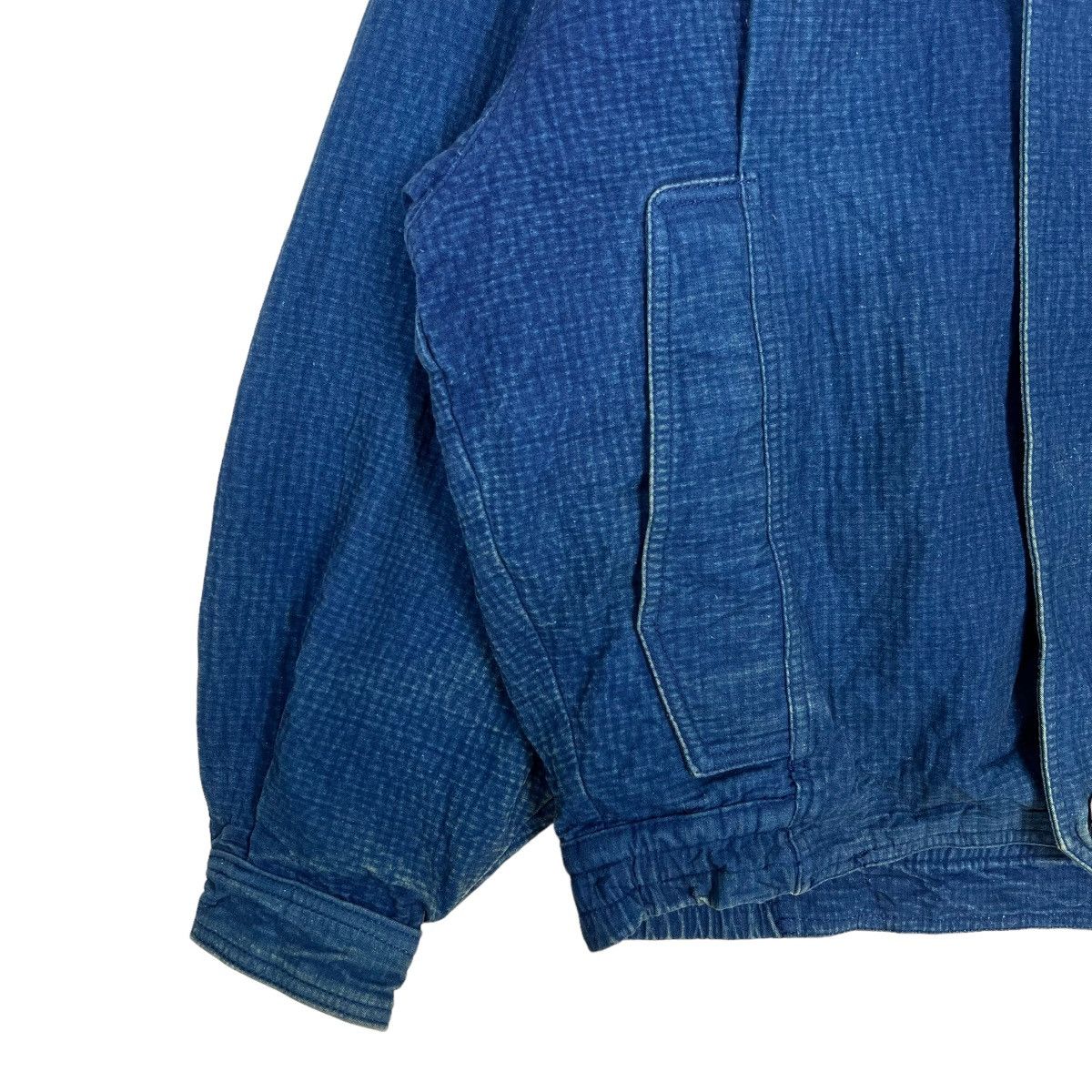 Indigo × Japanese Brand 🔥 VINTAGE 90s LIFE 2 by SIMPLE LIFE INDIGO BOMBER JACKET Size US M / EU 48-50 / 2 - 5 Thumbnail