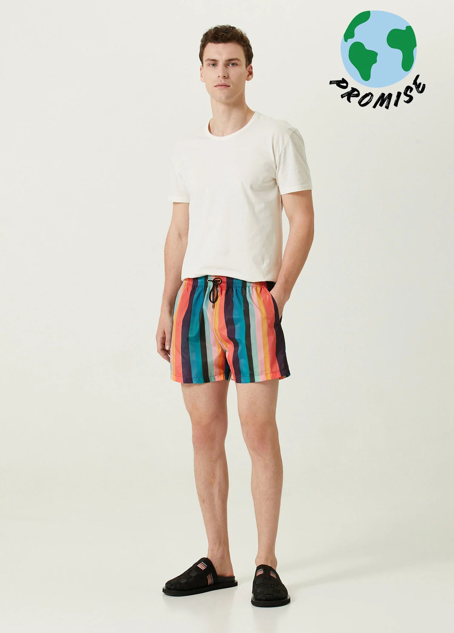 Paul Smith PAUL SMITH short classic artist stripe swim shorts Large Size US 34 / EU 50 - 3 Thumbnail