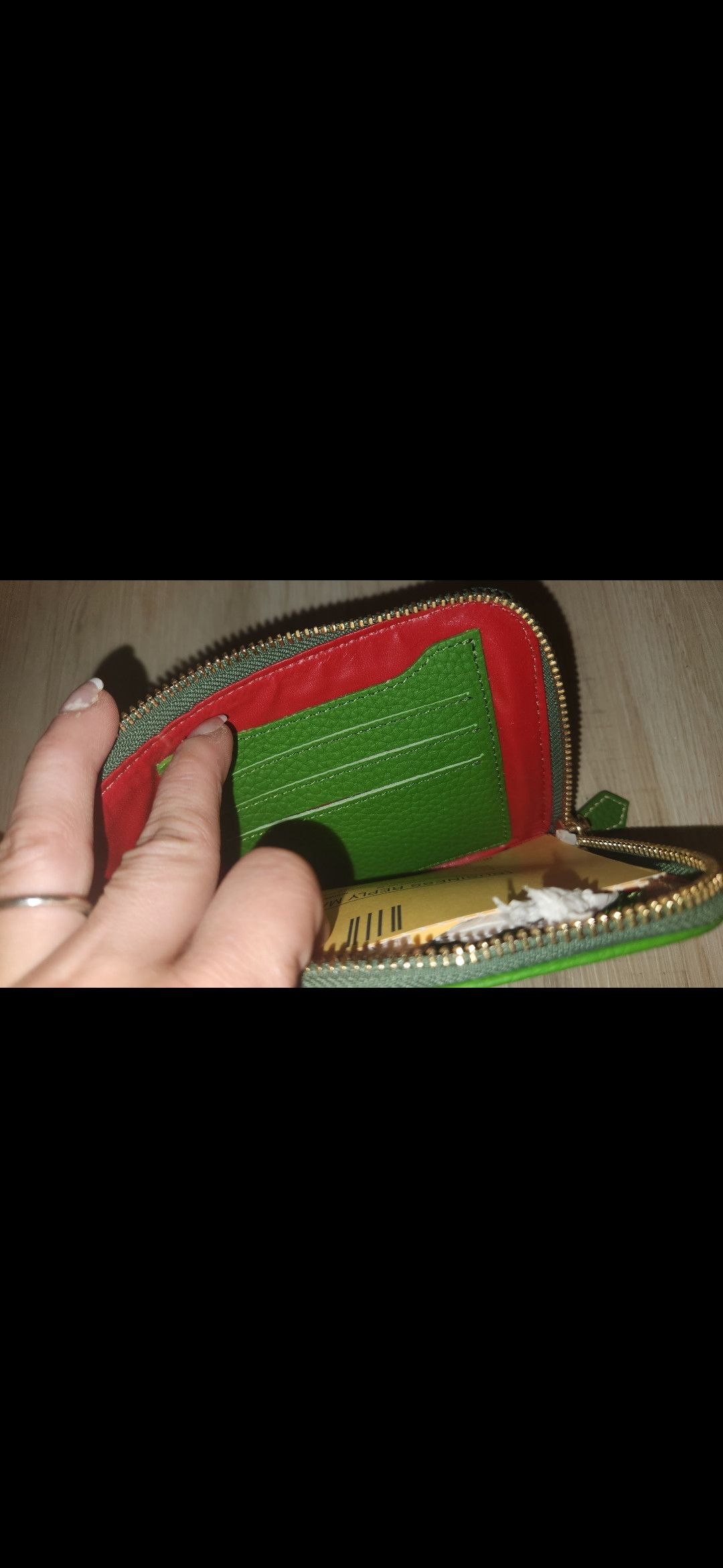Dooney & Bourke Dooney& Burke leather green pebble grain large zip wristlet Size ONE SIZE - 2 Thumbnail