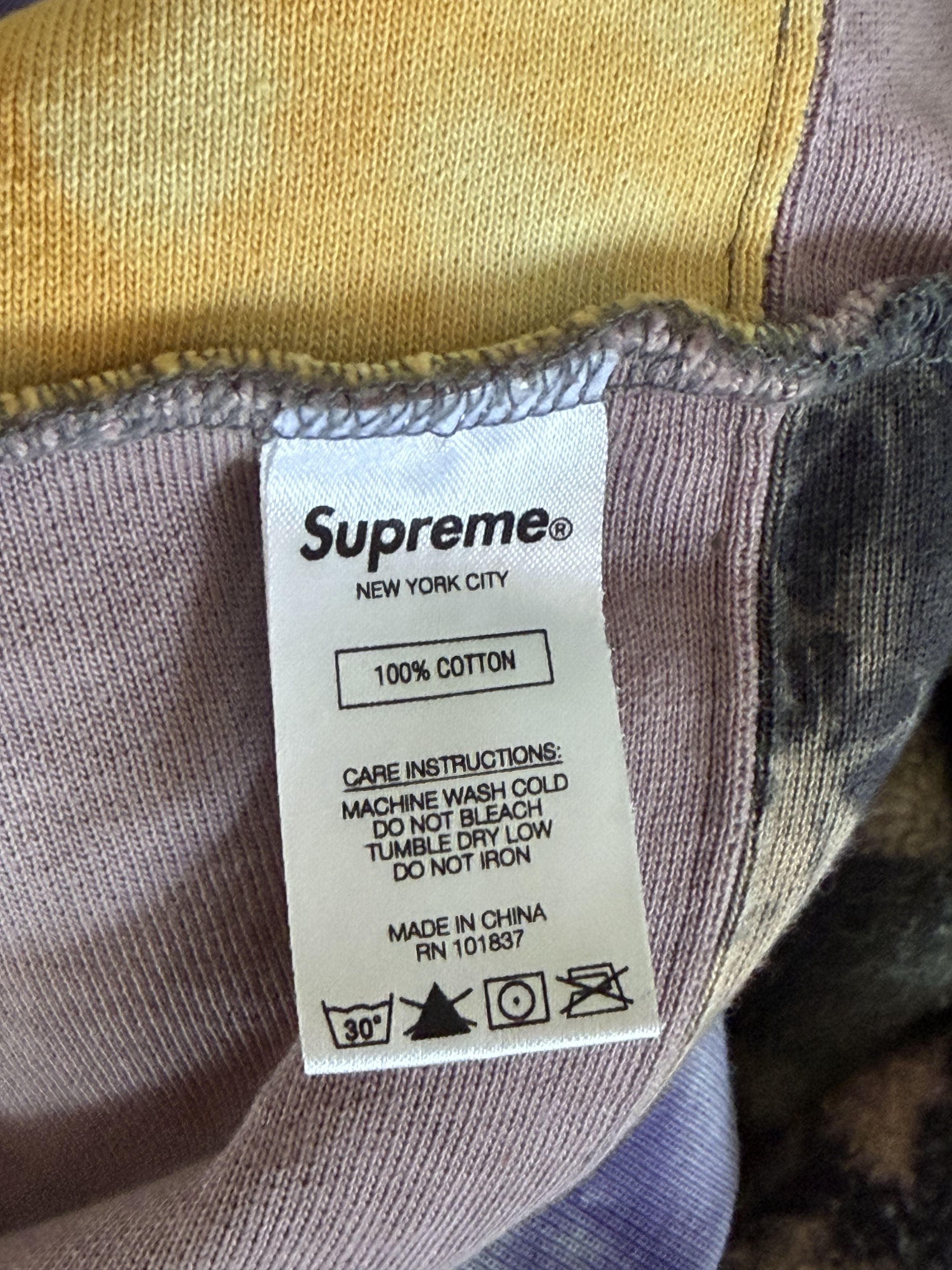 Supreme Supreme Tie Dye Patchwork Hoodie SS19 Size US L / EU 52-54 / 3 - 5 Thumbnail