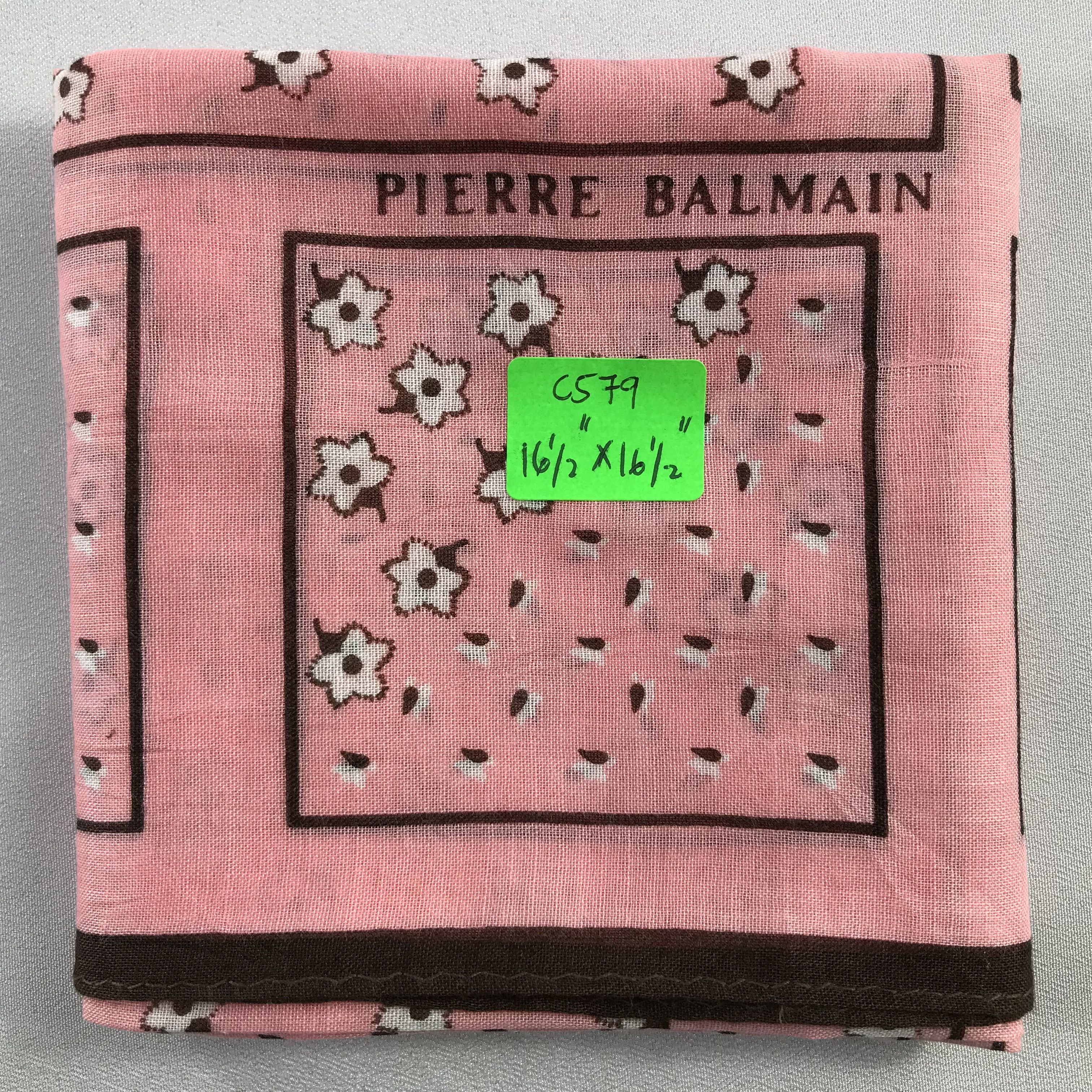 Pierre Balmain Pierre Balmain Handkerchief / Bandana / Neckerchief C579 Size ONE SIZE - 7 Thumbnail