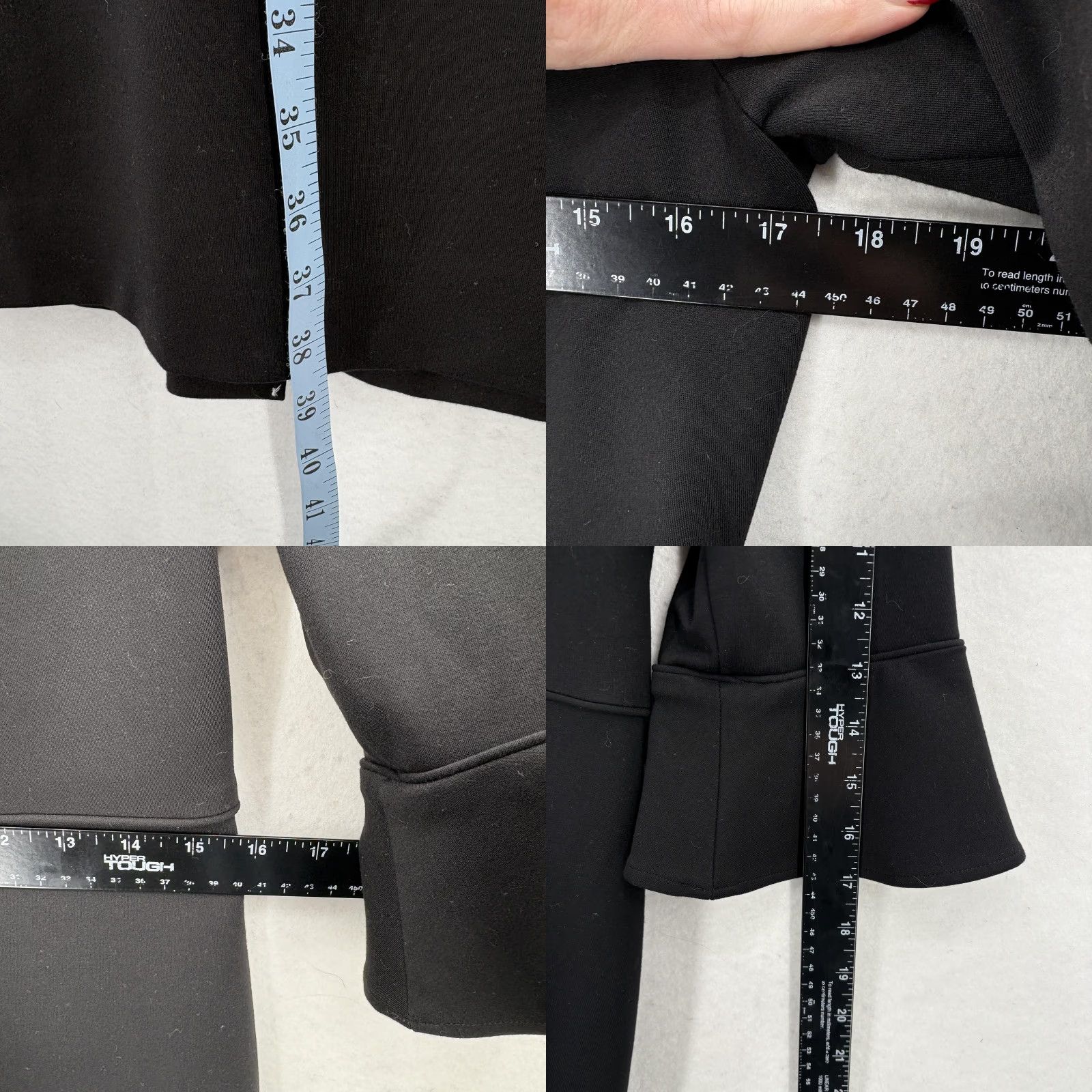 J.Crew J.Crew Dress Womens 8 Black Bell Sleeve Knit Sheath Lined Work Ponte Cocktail Size M / US 6-8 / IT 42-44 - 8 Thumbnail