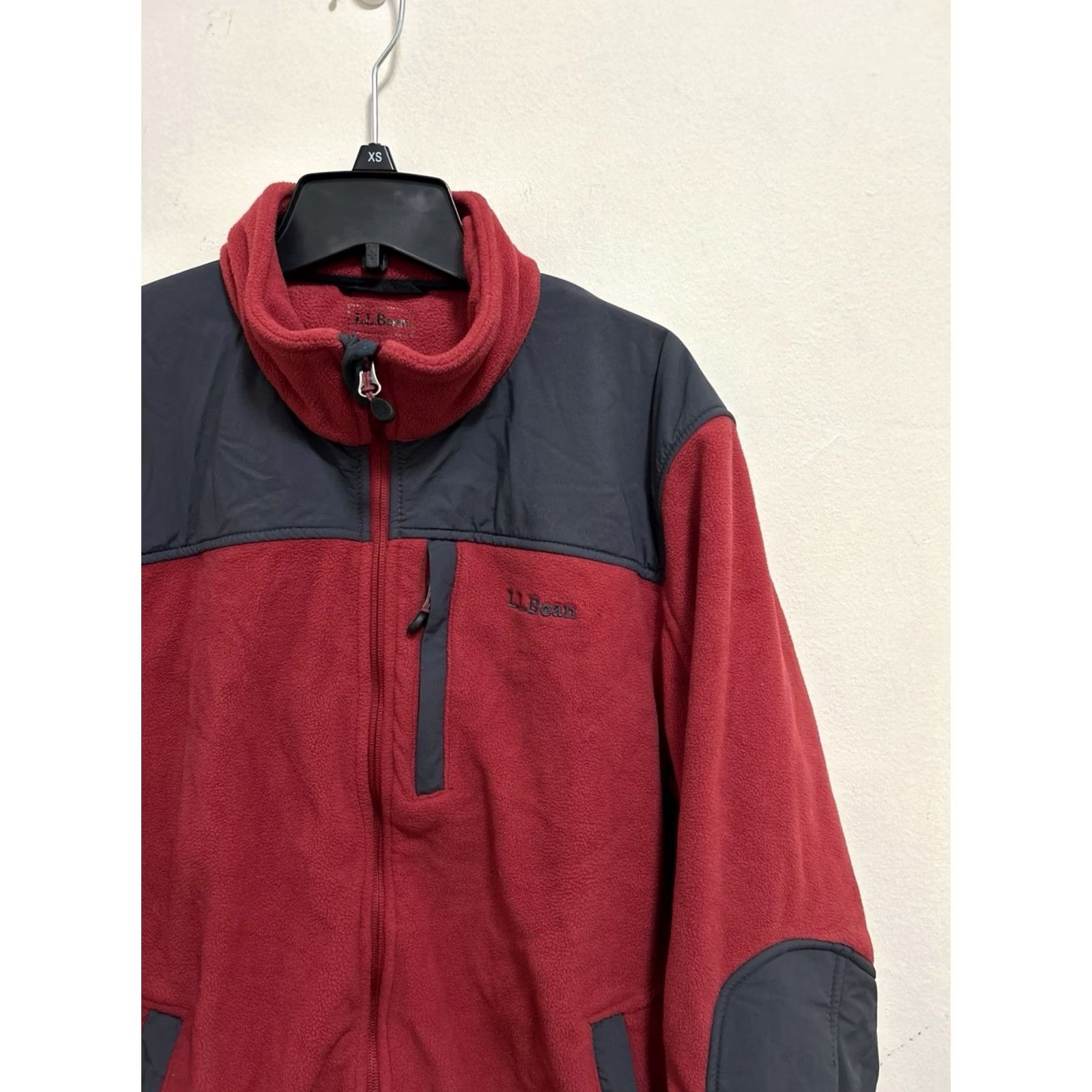 Vintage L.L. Bean Fleece Polartec Jacket Mens Large Full Zip Outdoor Hiking Red Gray Jacket Size US L / EU 52-54 / 3 - 5 Thumbnail