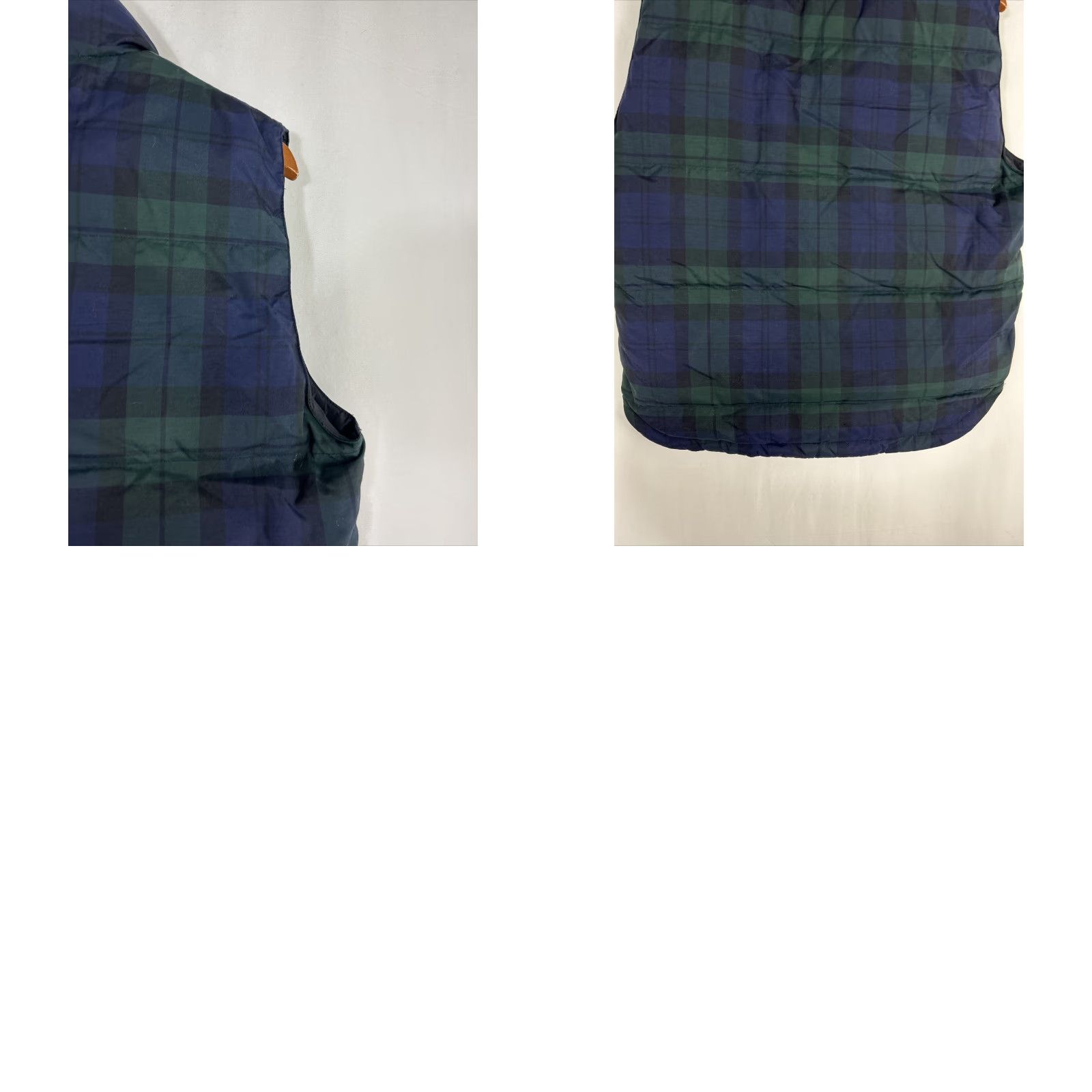 Eddie Bauer Eddie Bauer Vest Women Plaid Blue Green Zip Pockets Goose Down Nylon Size S - Small VINTAGE? No mention vintage; skip. Size S / US 4 / IT 40 - 10 Thumbnail