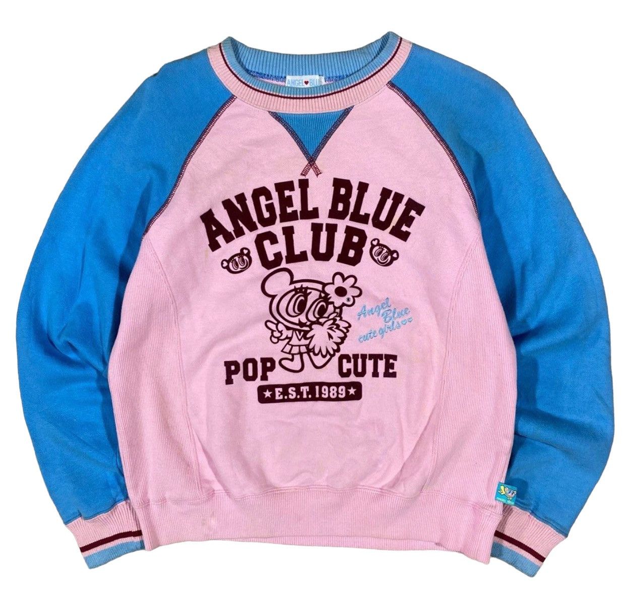 Angel Blue 1990's Angel Blue Club Sweatshirt Size US M / EU 48-50 / 2 - 1 Thumbnail