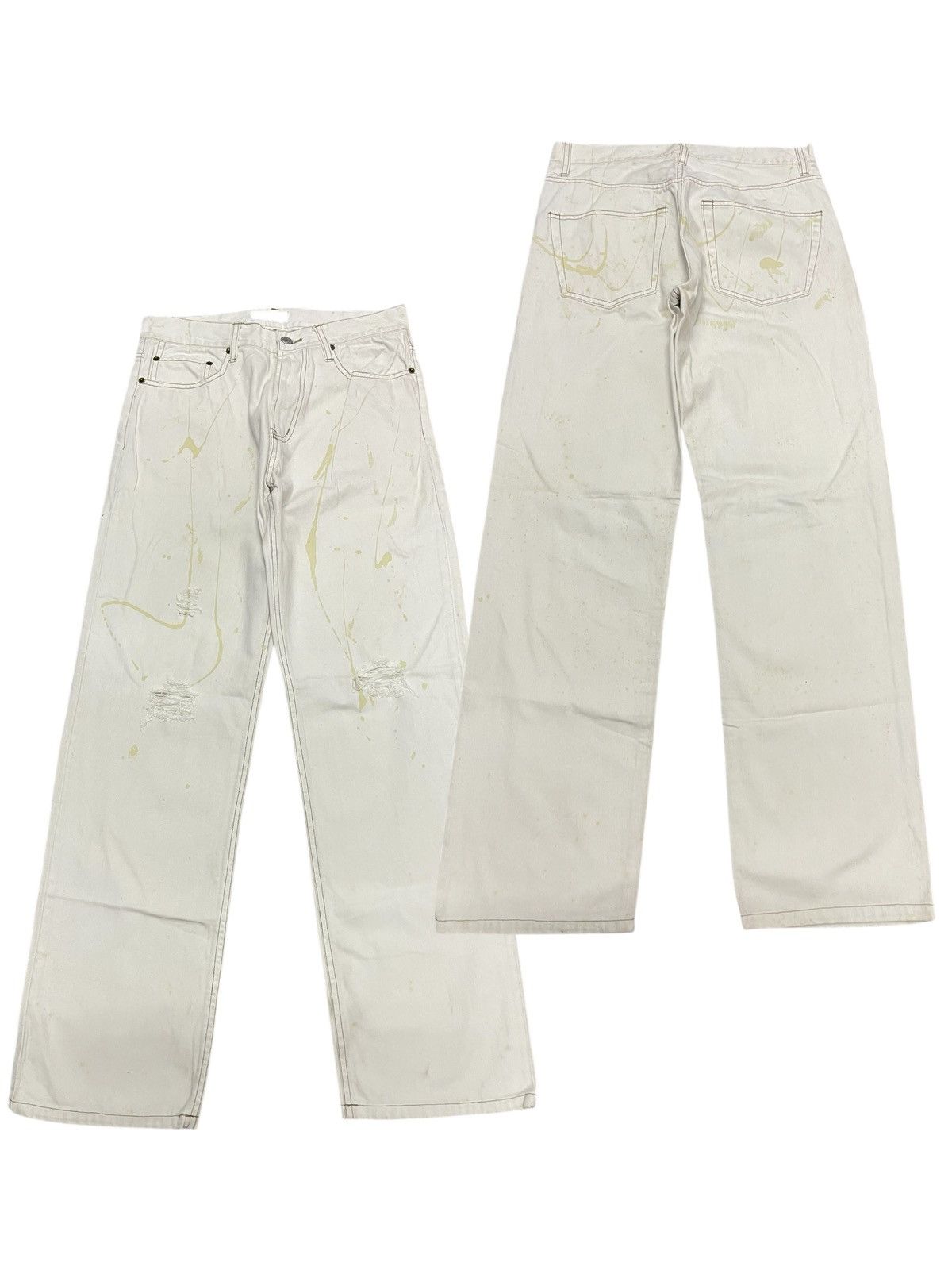 90s POWER TO THE PEOPLE DISTRESSED SPLASH PAINT RARE DESIGN