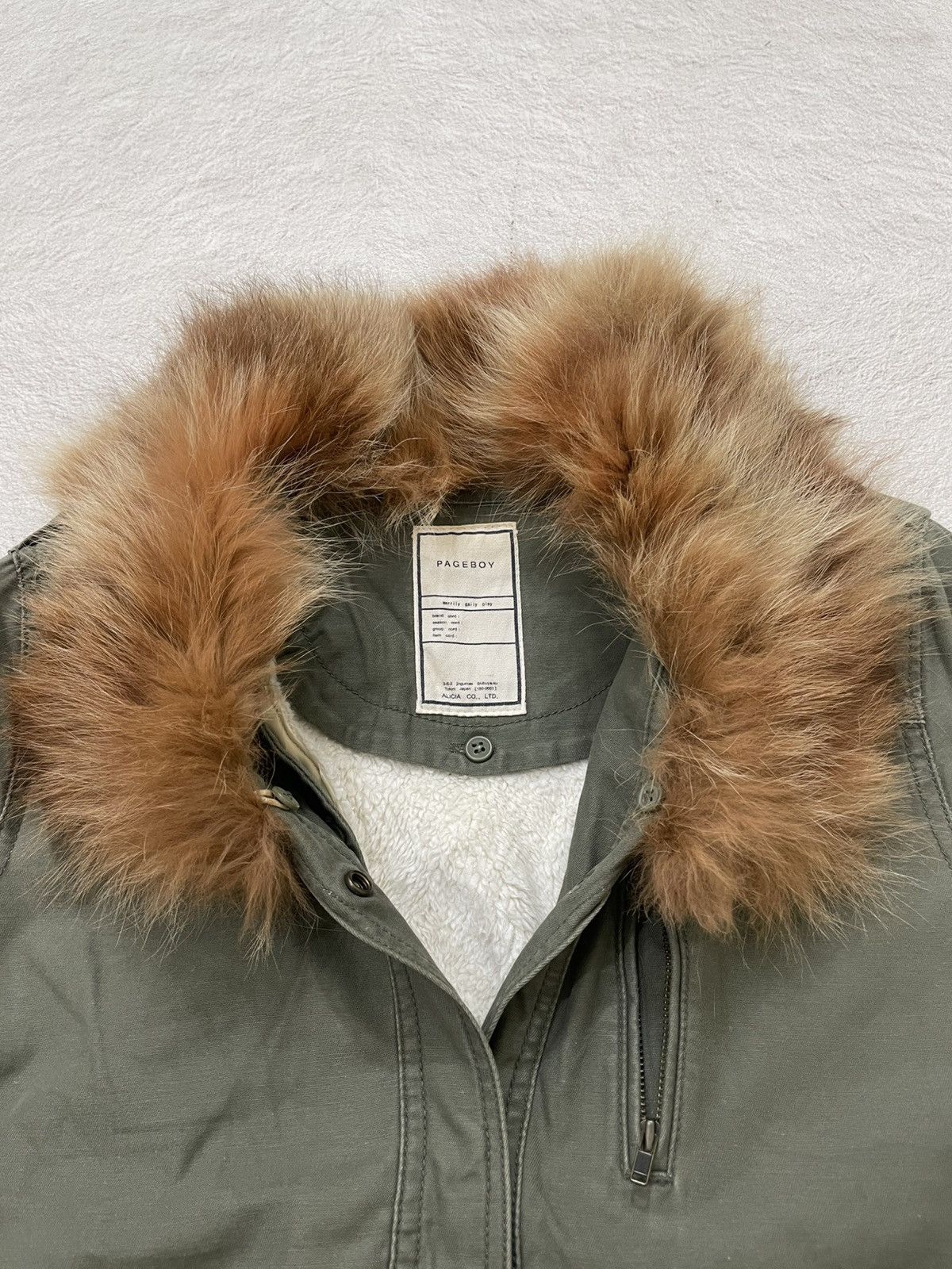Japanese Brand LGB Olive Fur Collar Parka Vintage Military winter layering Size US M / EU 48-50 / 2 - 4 Thumbnail