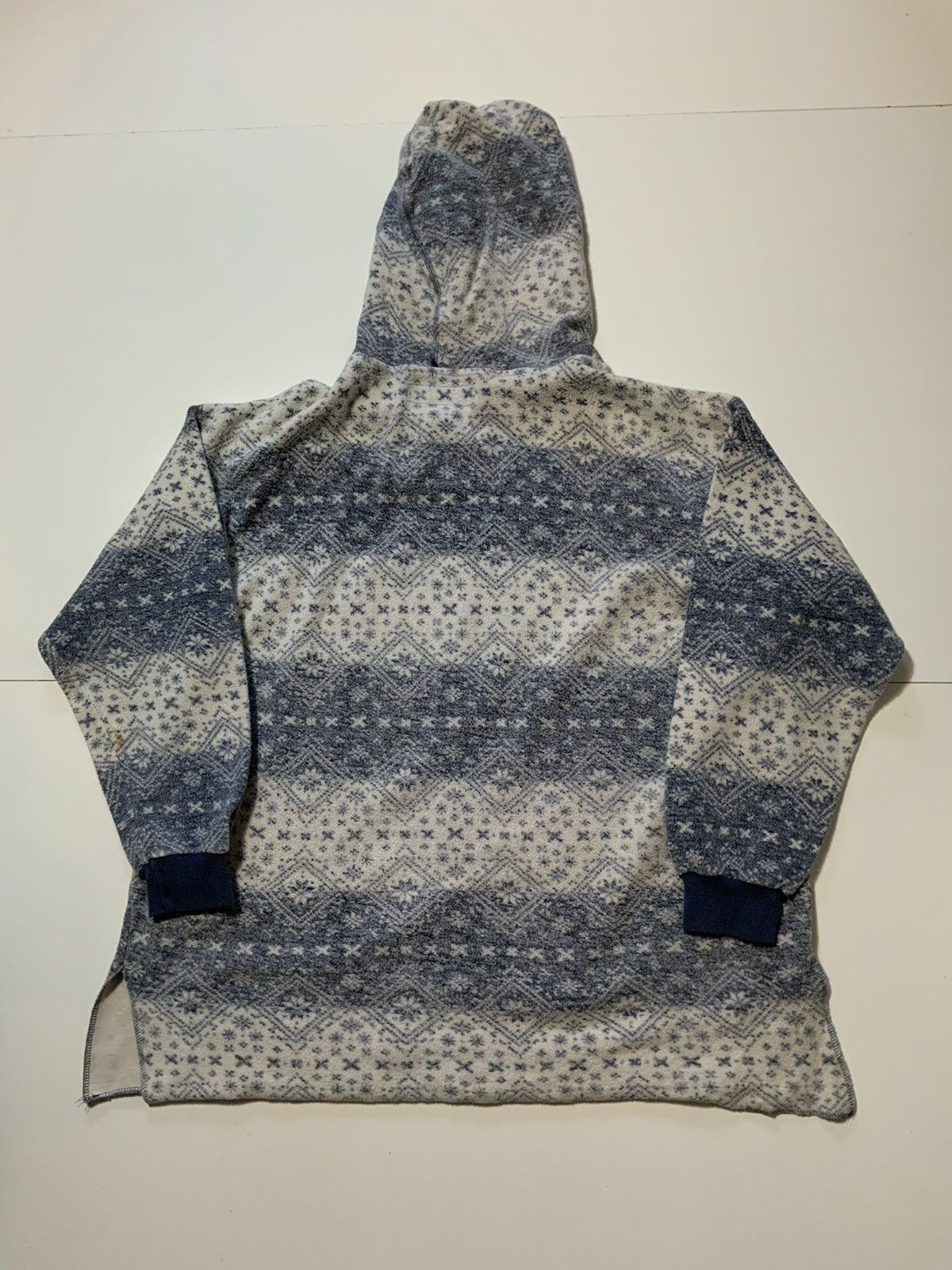 B.U.M Equipment × Vintage Vintage 90s B.U.M. Equipment Snowflake Fair Isle Hoodie Size US M / EU 48-50 / 2 - 2 Thumbnail