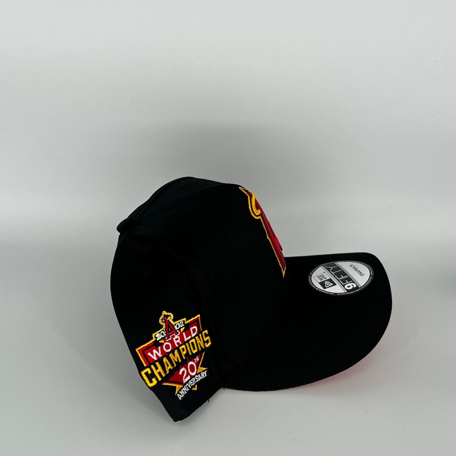 New Era Black Los Angeles Angels 02 World Champions 20TH Anniversary Size ONE SIZE - 3 Thumbnail