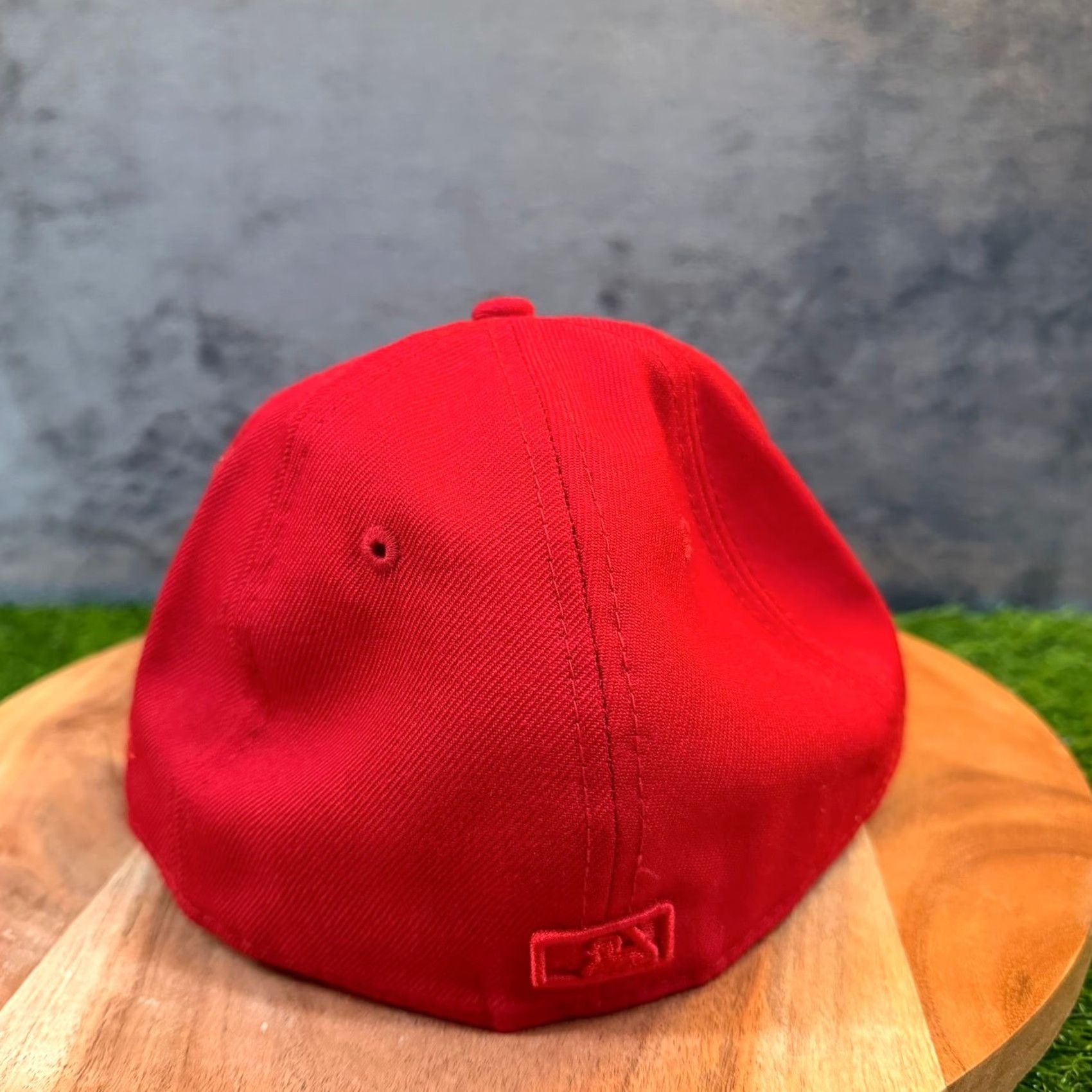 New Era VINTAGE New Era 59FIFTY New York Yankees Fitted Hat Red Tonal Logo MLB Cap Mens 7 Size ONE SIZE - 4 Thumbnail