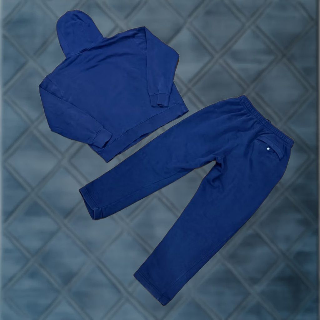 Nike Nike Sportswear Club Fleece Hoodie & Pants Set Blue Sweatshirt Sweatpants Medium Large Mens Tracksuit Sweatsuit 90s Y2K Mall Fall Activewear Size US M / EU 48-50 / 2 - 1 Thumbnail