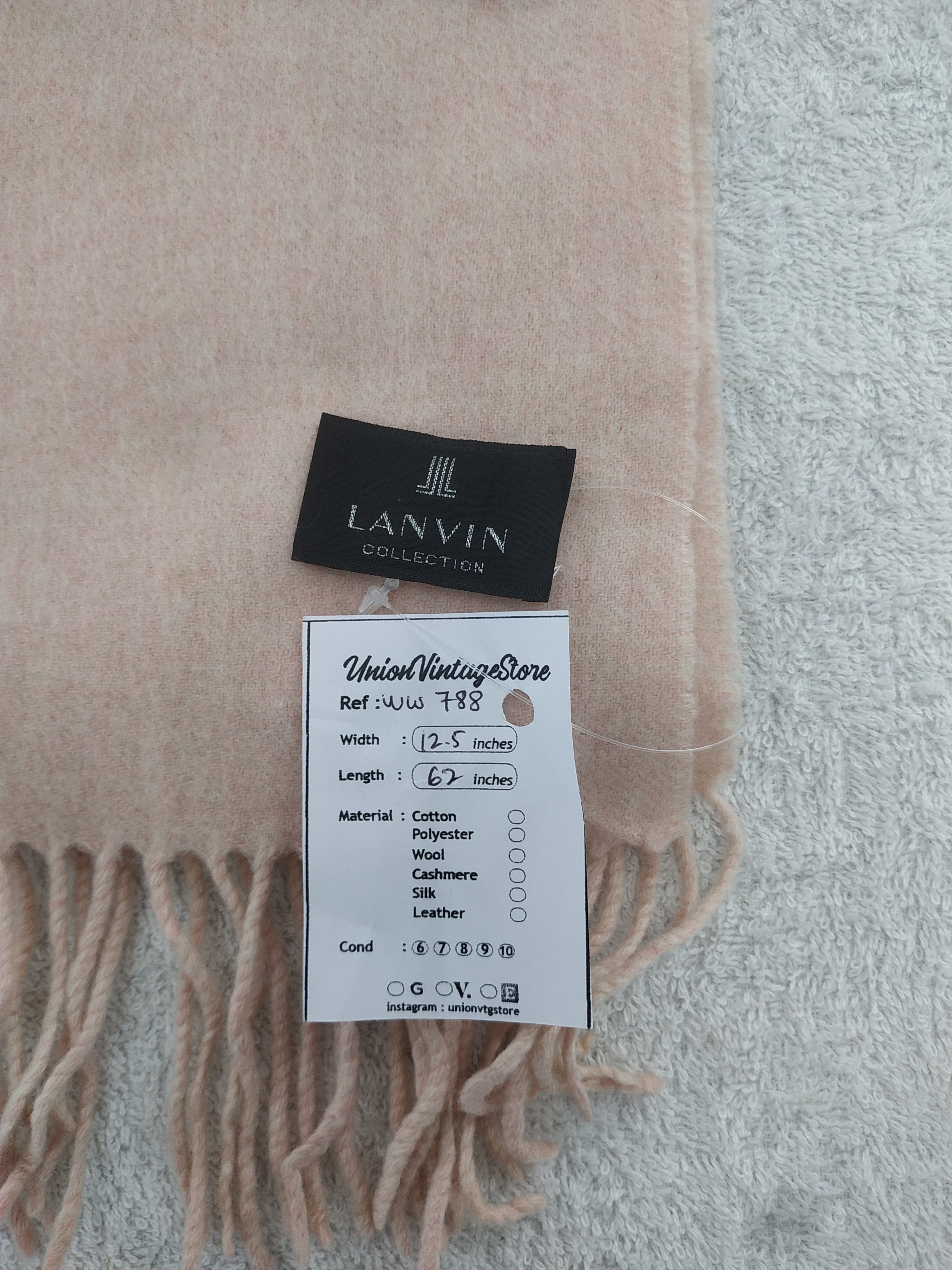 Lanvin × Vintage Lanvin Scarf / Muffler / Neckwear - WW788 Size ONE SIZE - 4 Thumbnail