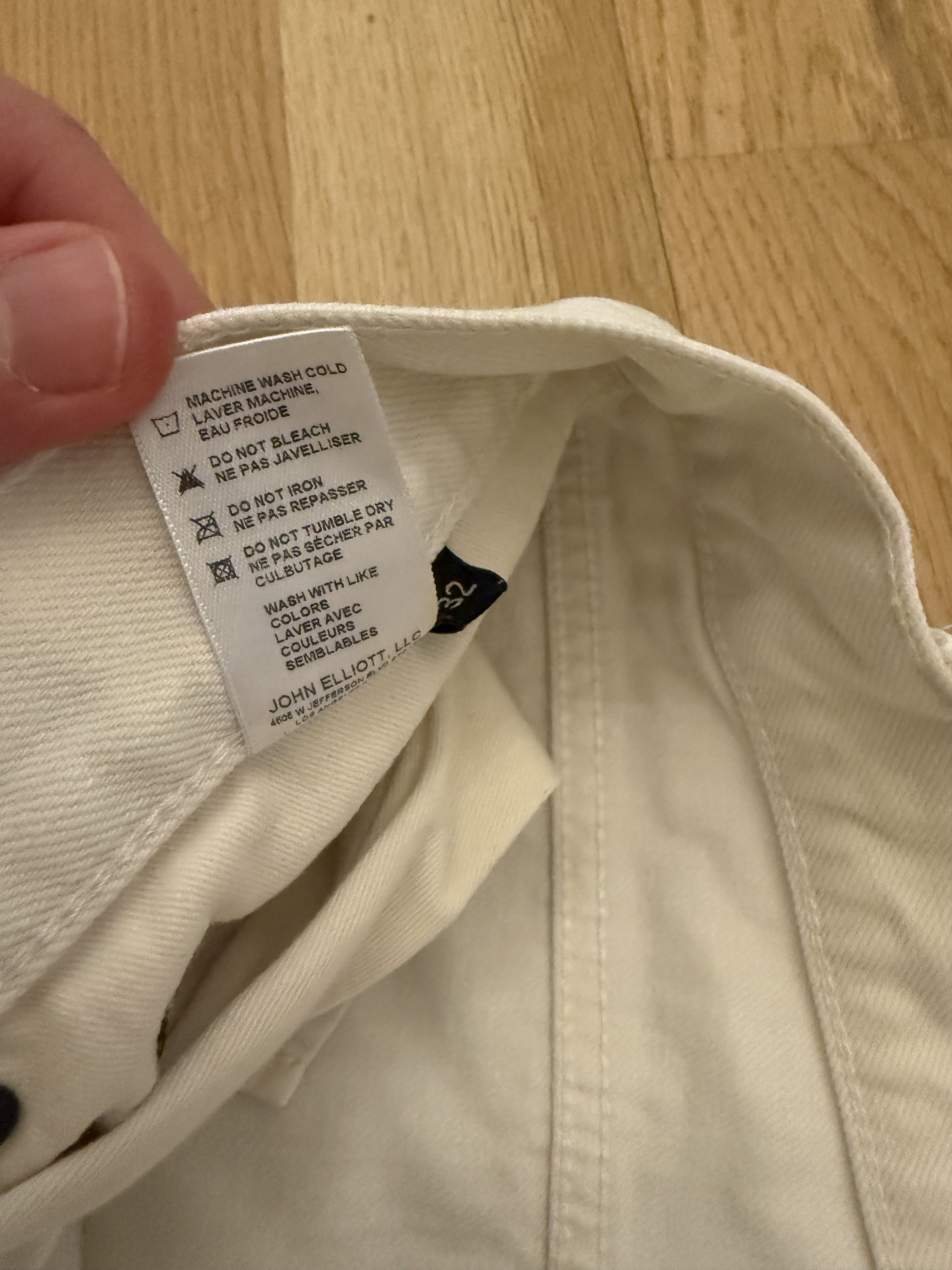 John Elliott John Elliott Daze White Denim Jeans Size US 32 / EU 48 - 4 Thumbnail