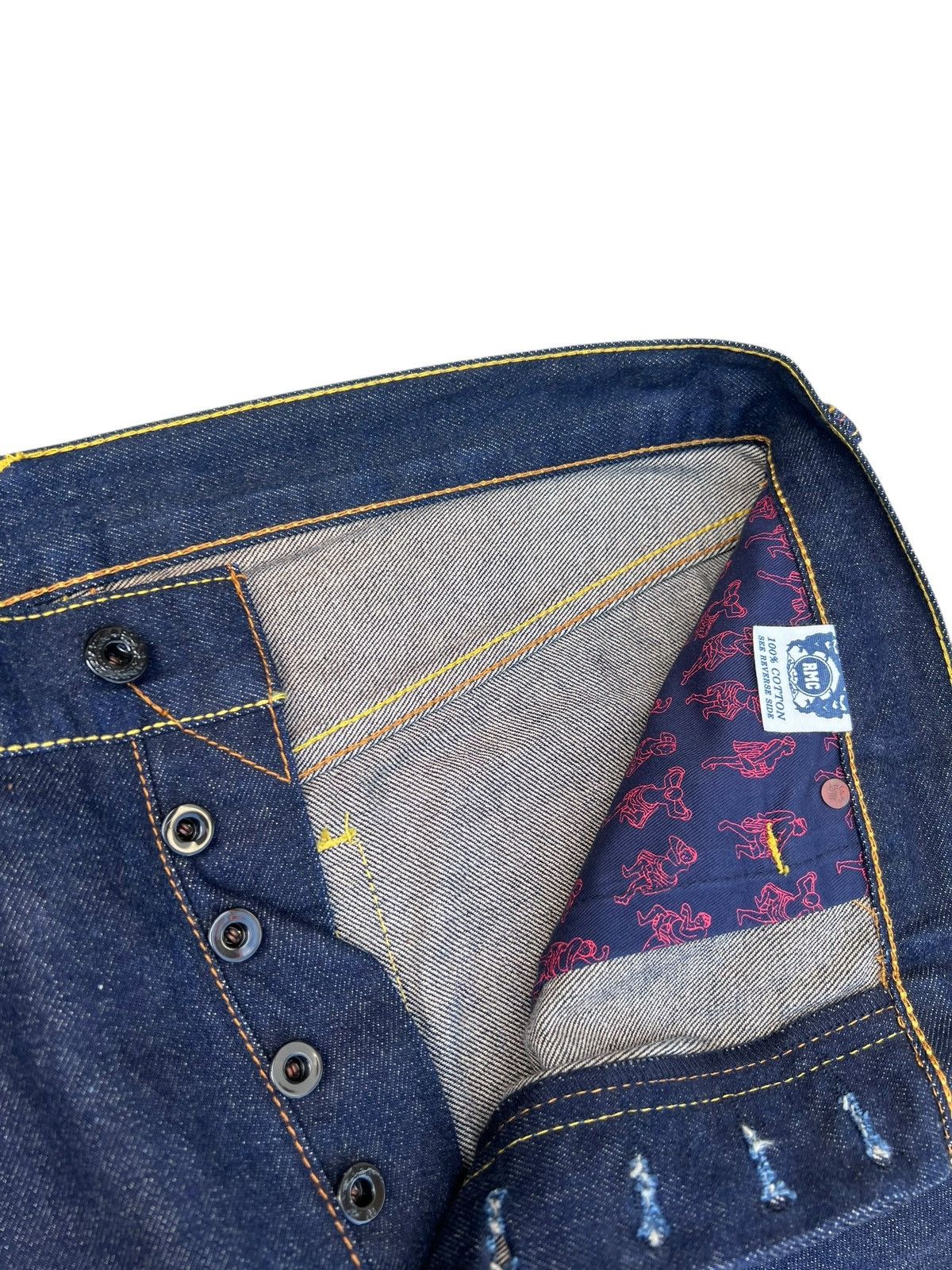 RMC Jeans RMC Martin Ksohoh Blue Denim Selvedge Jeans Loose Size US 36 / EU 52 - 8 Thumbnail