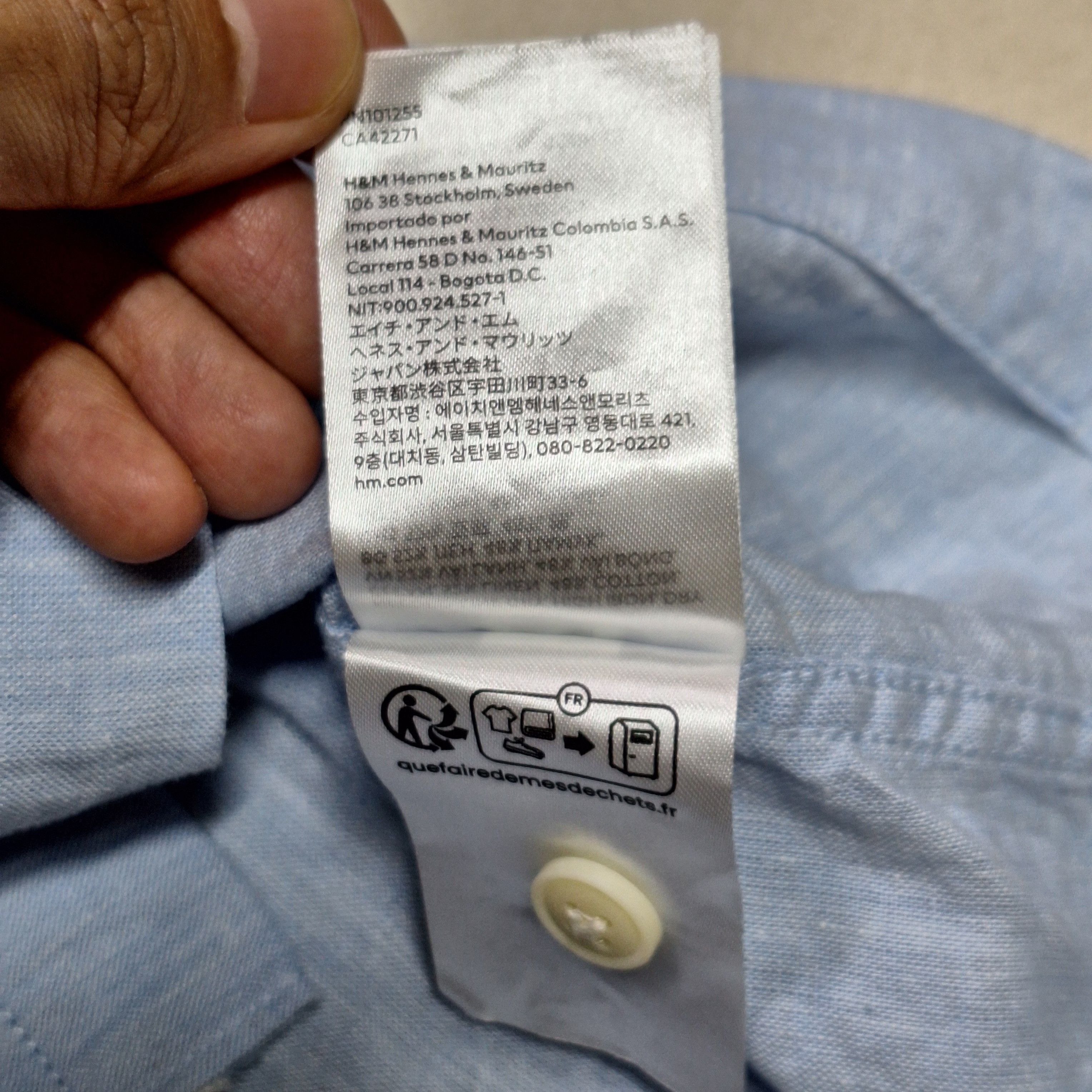 H&M H&M Linen Pocket Button Up Shirt Size US L / EU 52-54 / 3 - 4 Thumbnail