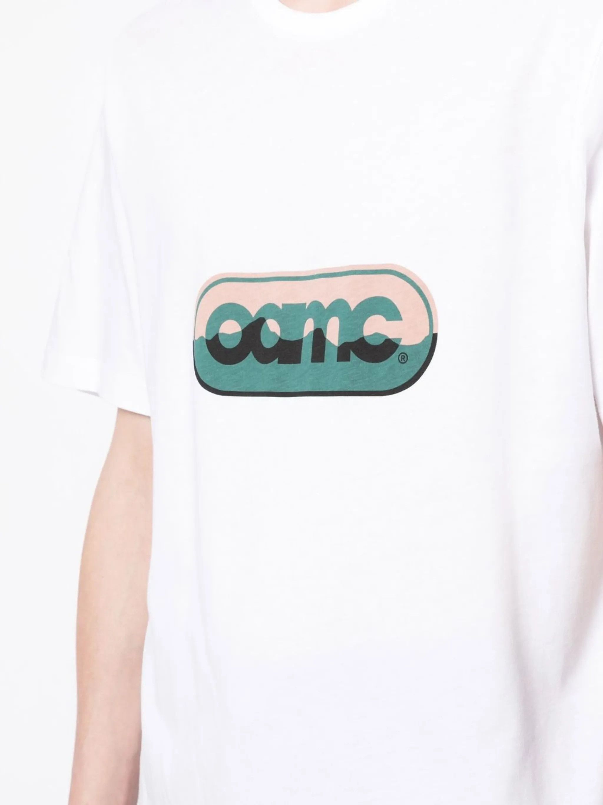 OAMC o1y0225 Logo Crewneck T-Shirt in White Size US L / EU 52-54 / 3 - 2 Thumbnail