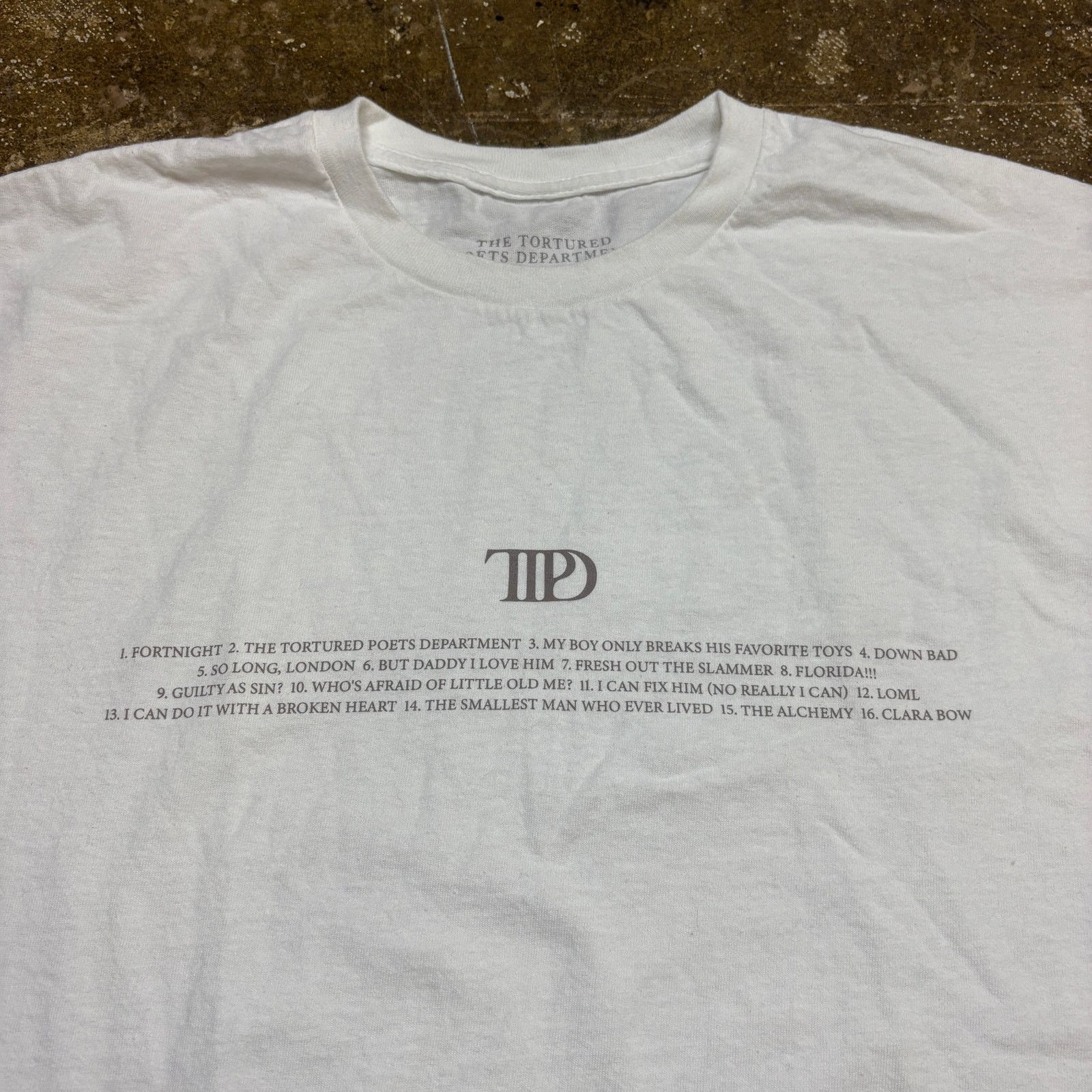 Band Tees Taylor Swift Tortured Poets Department Track List Shirt 2XL Size US XXL / EU 58 / 5 - 3 Thumbnail