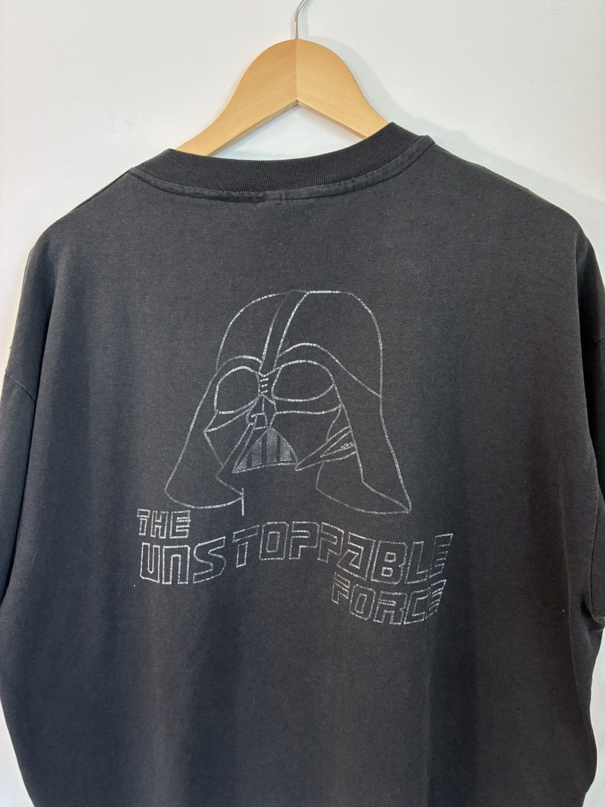 Vintage Vintage Single Stitch Star Wars Darth Vader Faded Tee Size US XL / EU 56 / 4 - 5 Thumbnail