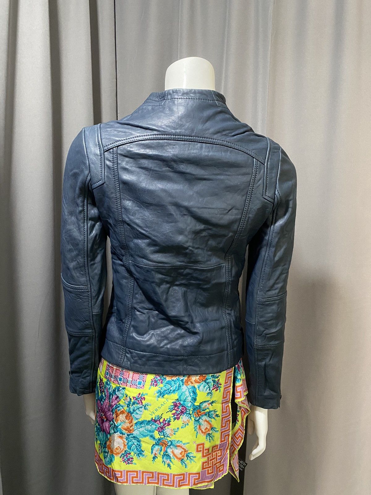 LIEBESKIND BERLIN Moto Biker Leather Product Sample Jacket Size S / US 4 / IT 40 - 5 Thumbnail
