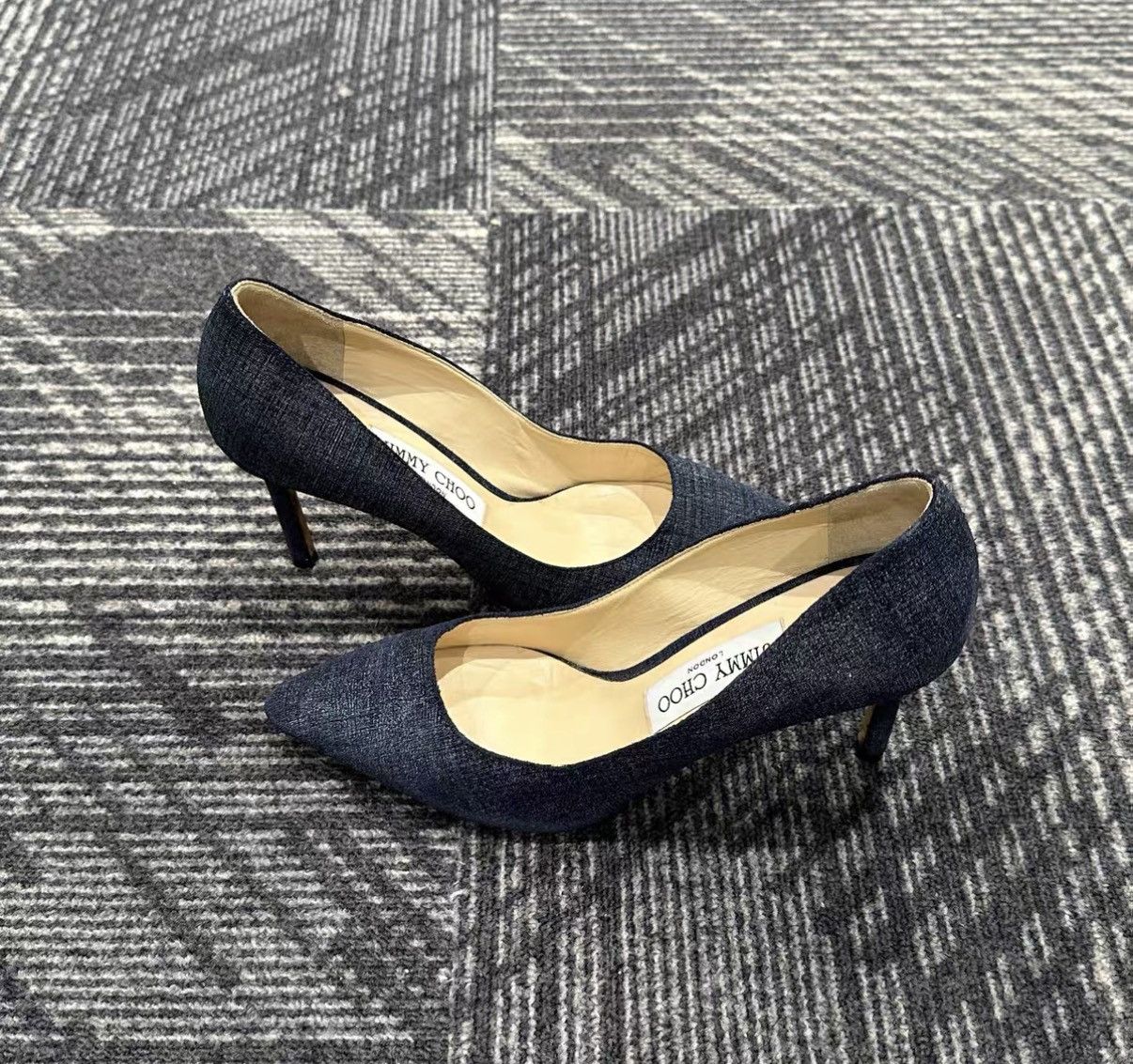 Jimmy Choo Jimmy Choo Denim High Heels J42 Size US 6.5 / IT 36.5 - 4 Thumbnail